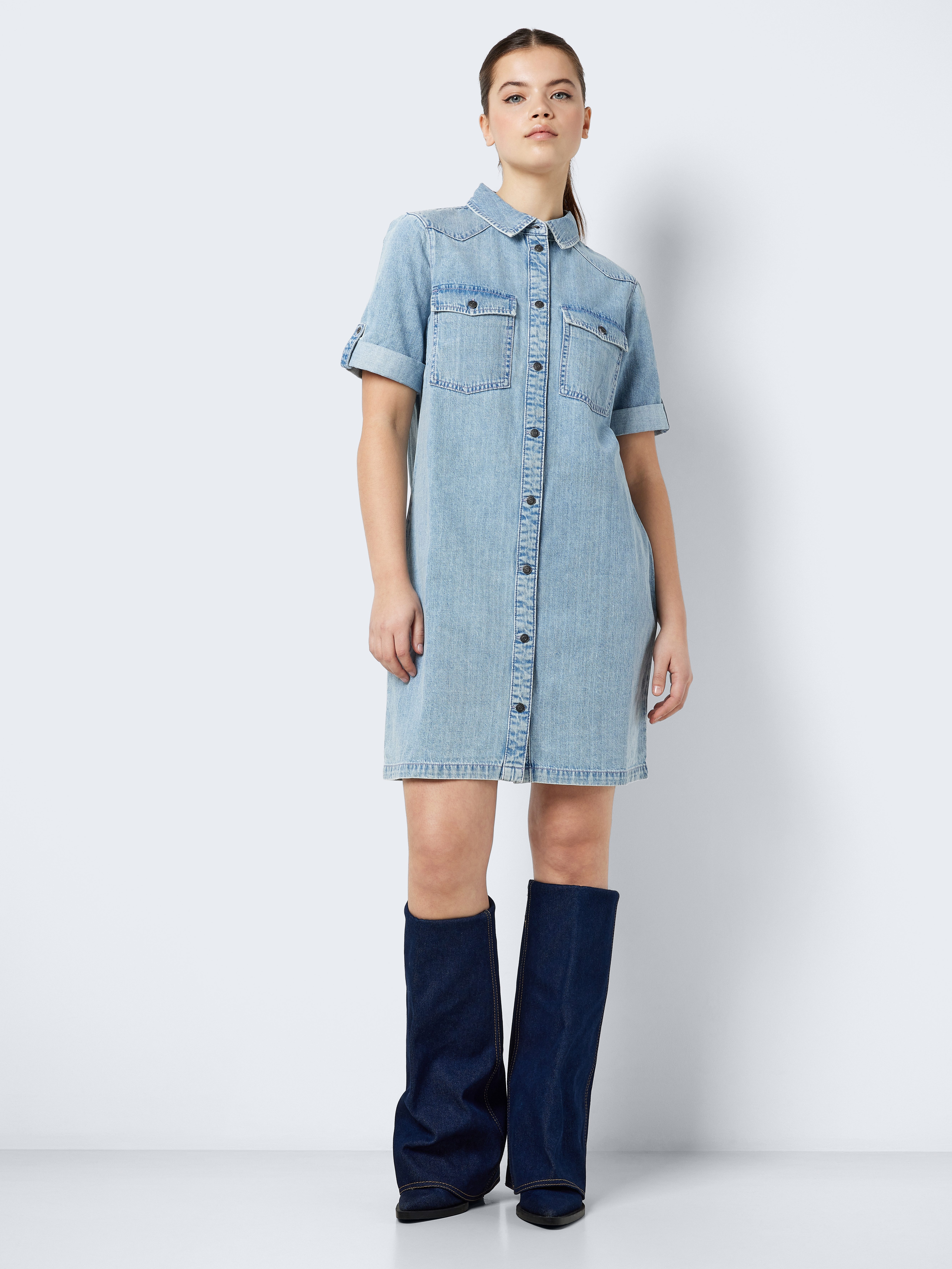 Noisy may Jeans jurk NMNEW SIGNE S/S DENIM DRESS VI003LB NOOS