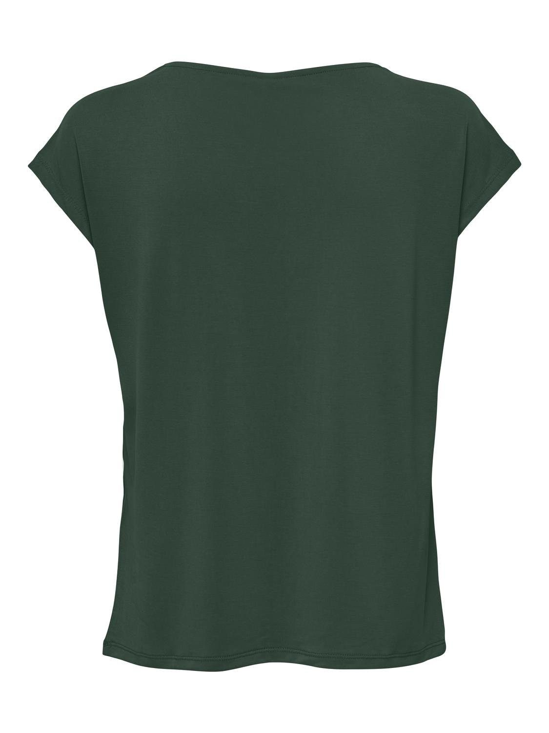Only Shirt met V-hals ONLFREE S S MODAL V-NEC TOP BOX JRS NOOS