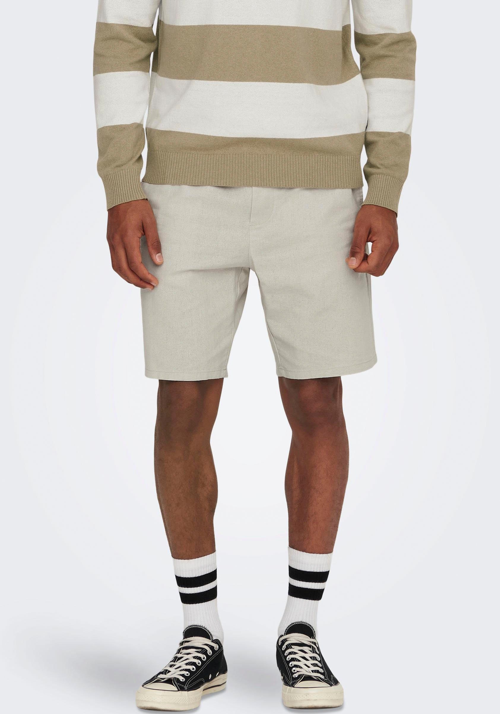 ONLY & SONS Short ONSLINUS 0007 COT LIN SHORTS NOOS