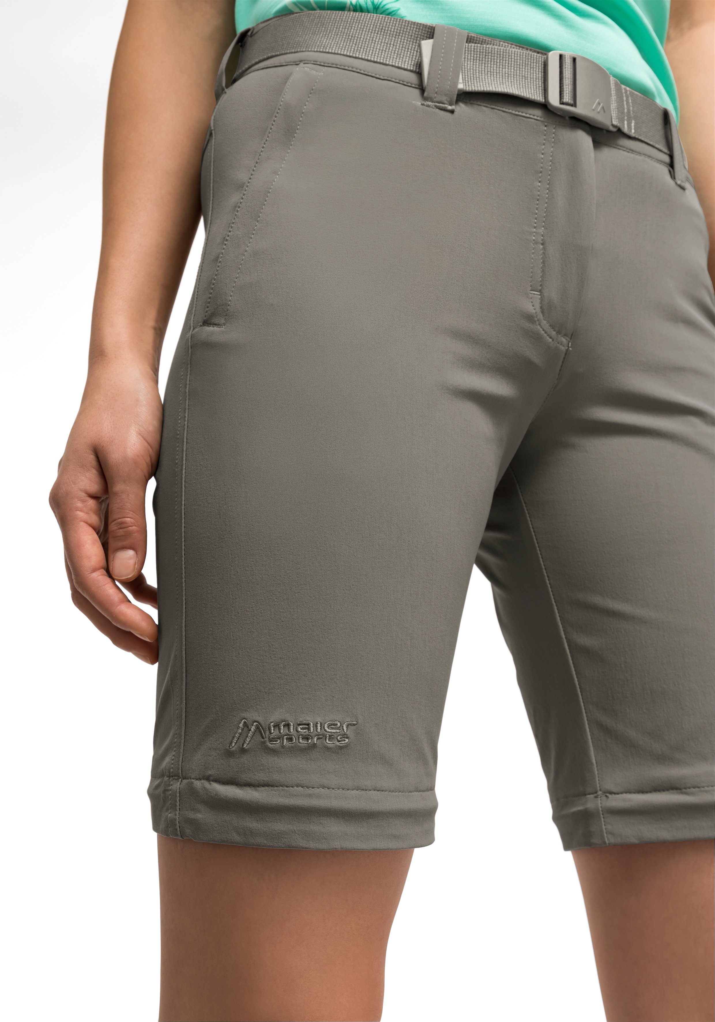 Maier Sports Functionele broek Nata 2 Dames wandelbroek, afritsbare outdoorbroek, 3 zakken, regular fit