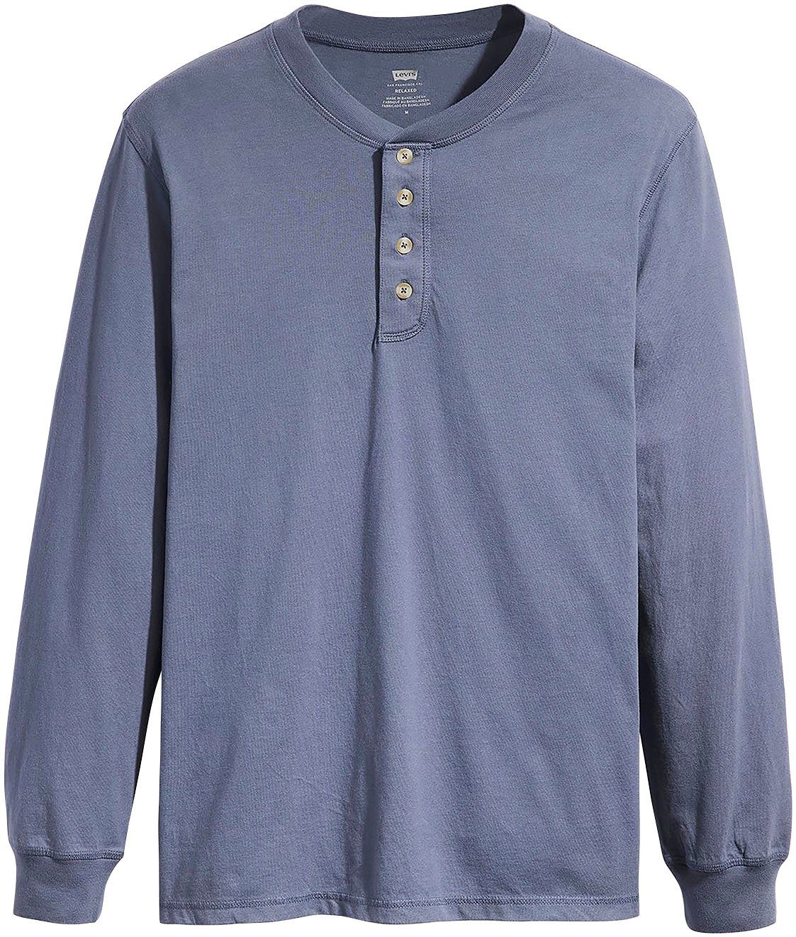Levi's® Shirt met lange mouwen 4 BUTTON HENLEY BLUES