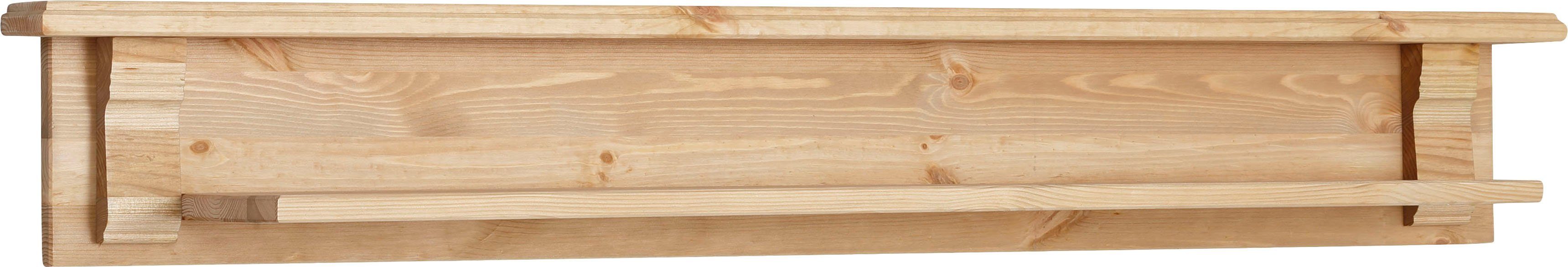 Home affaire Wandplank ANNA Breedte 125 cm, van massief grenen, FSC®