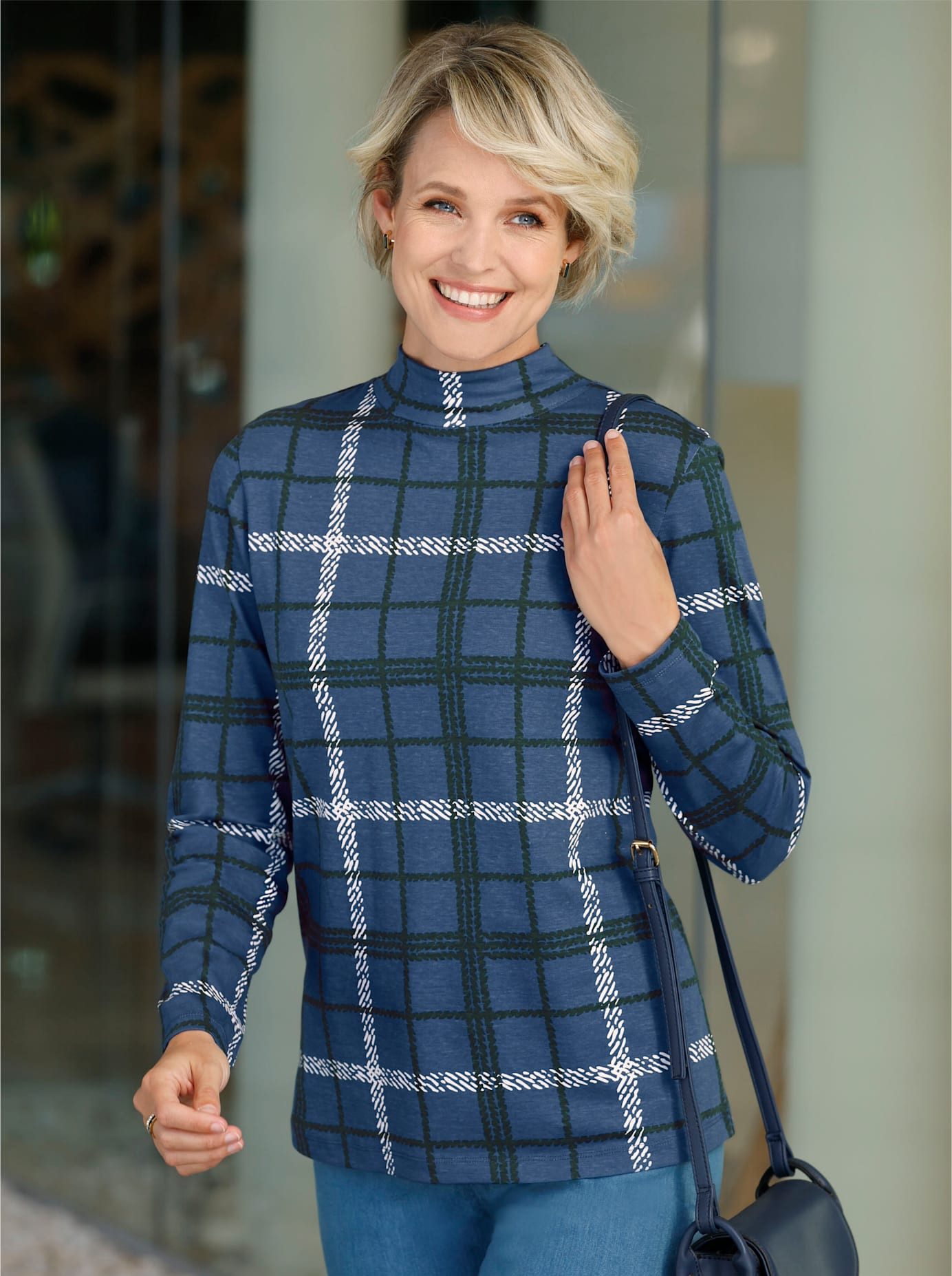 Classic Basics Shirt met staande kraag Shirt met opstaand kraagje (1-delig)