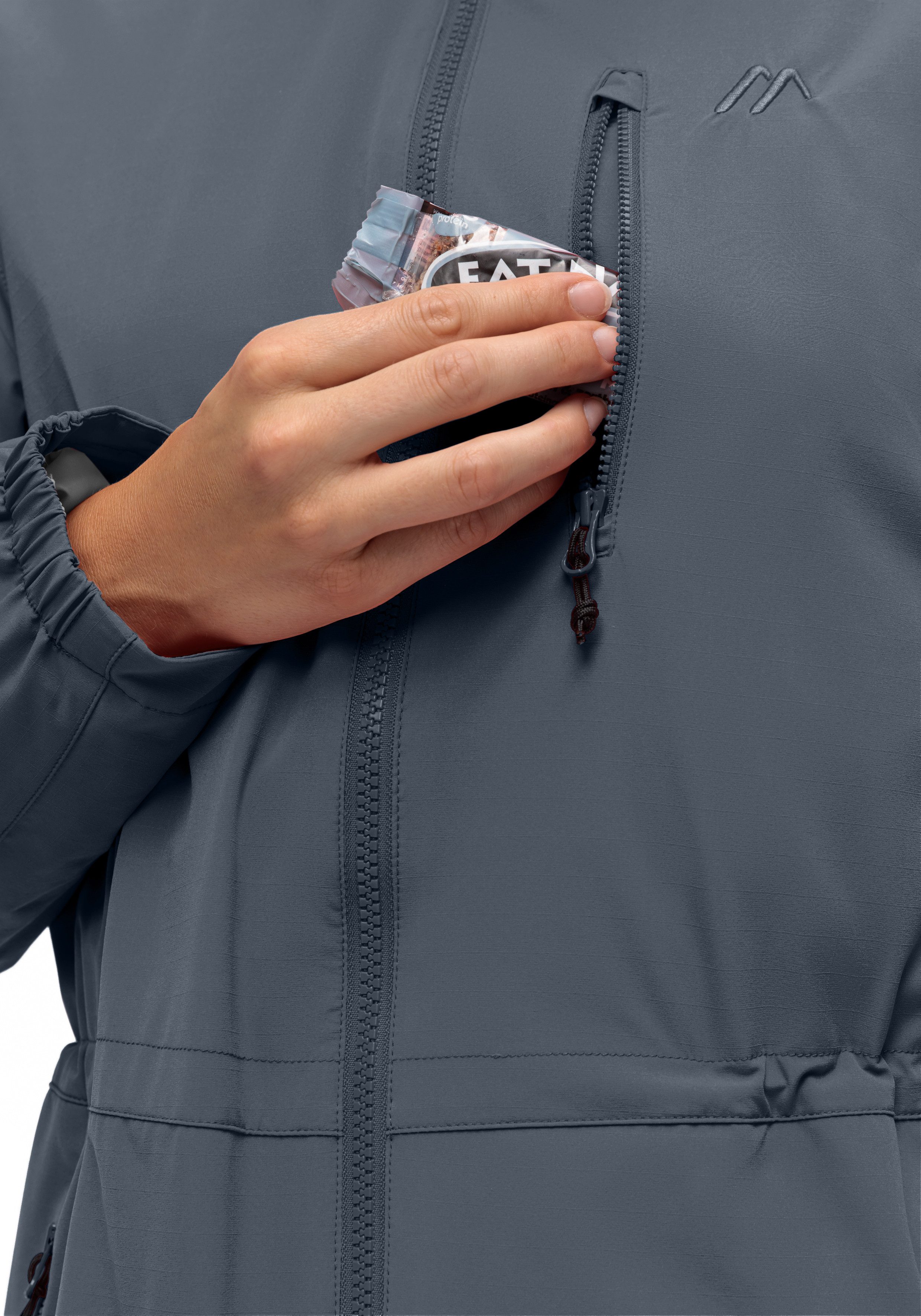 Maier Sports Parka ArorA Loop W Dames jacke waterdicht, outdoorjacke, 3 buitenzakken + binnenzak