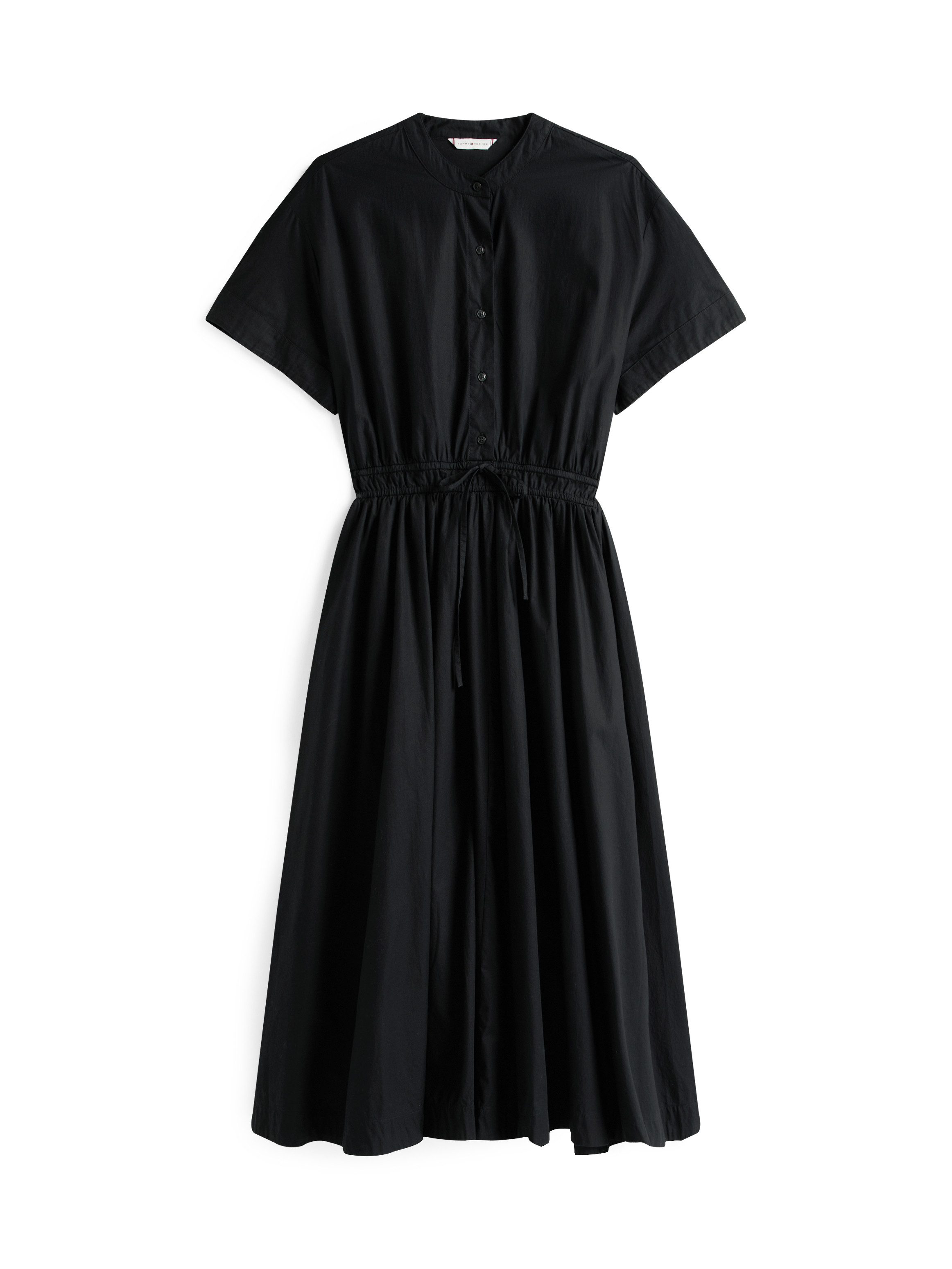 Tommy Hilfiger Jurk in a-lijn SMOCKED CO MIDI S/S DRESS