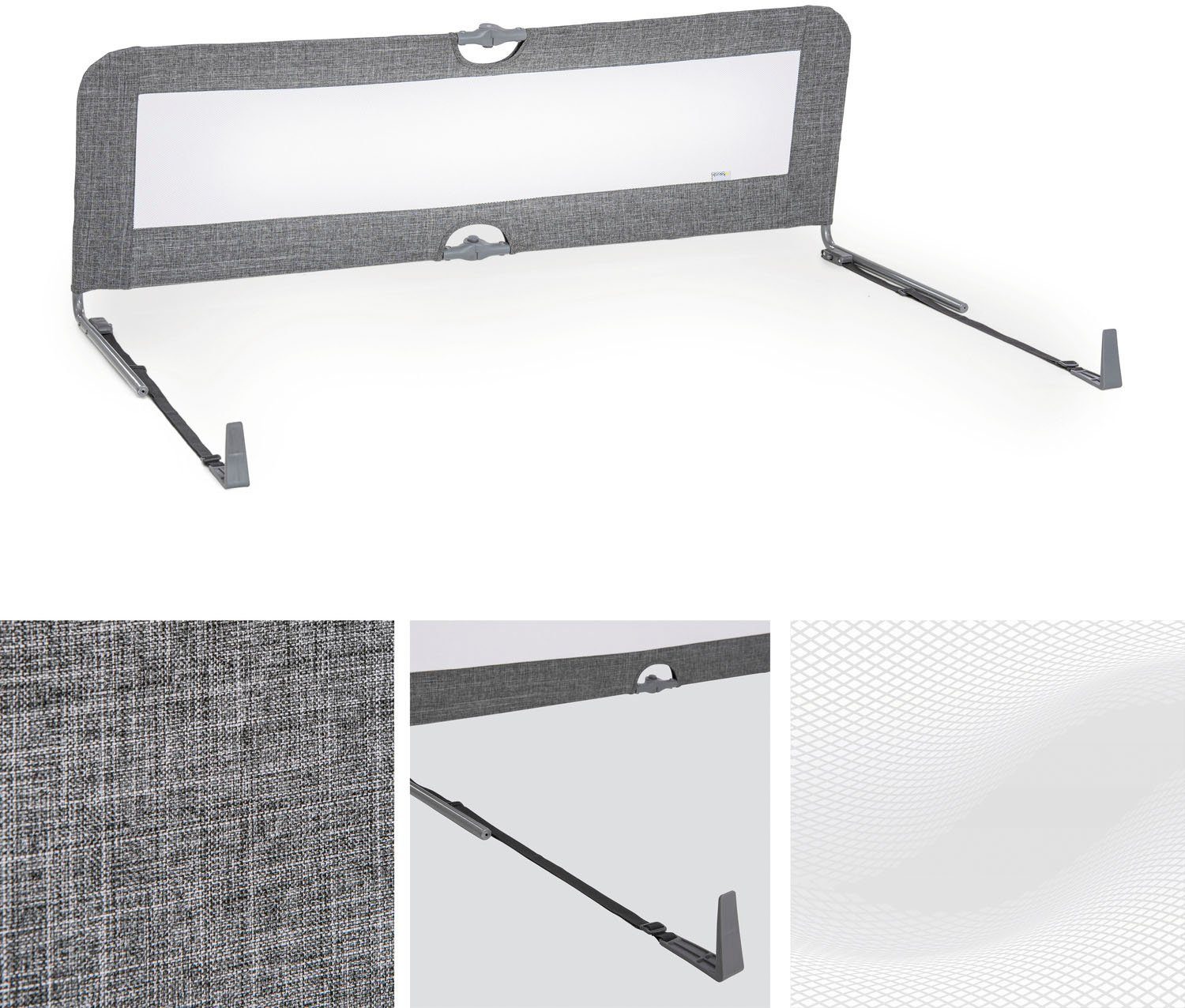 Hauck Bedhekje Sleep N Safe Plus XL - melange grey