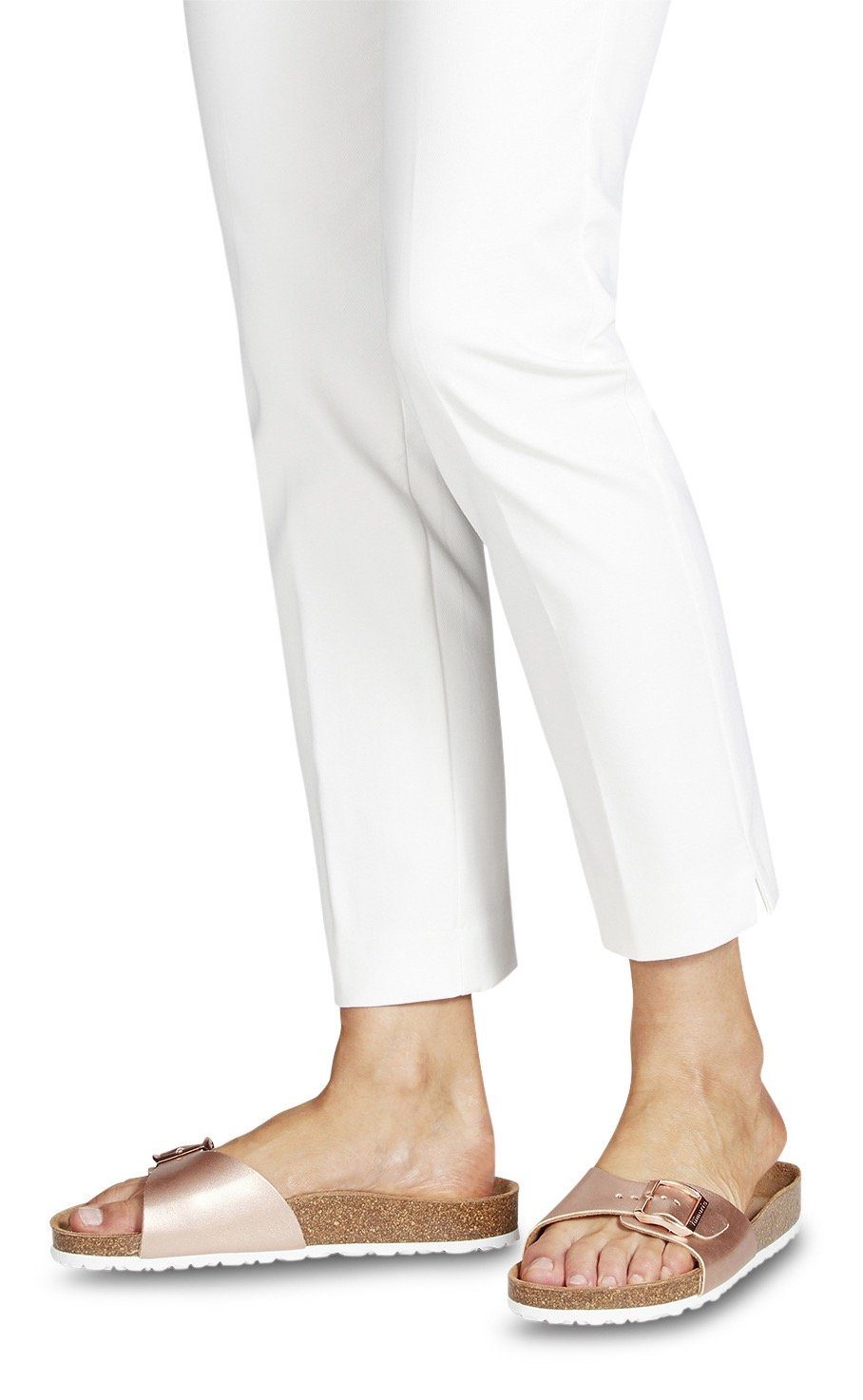 Tamaris Slippers in een metallic look in de online winkel | OTTO