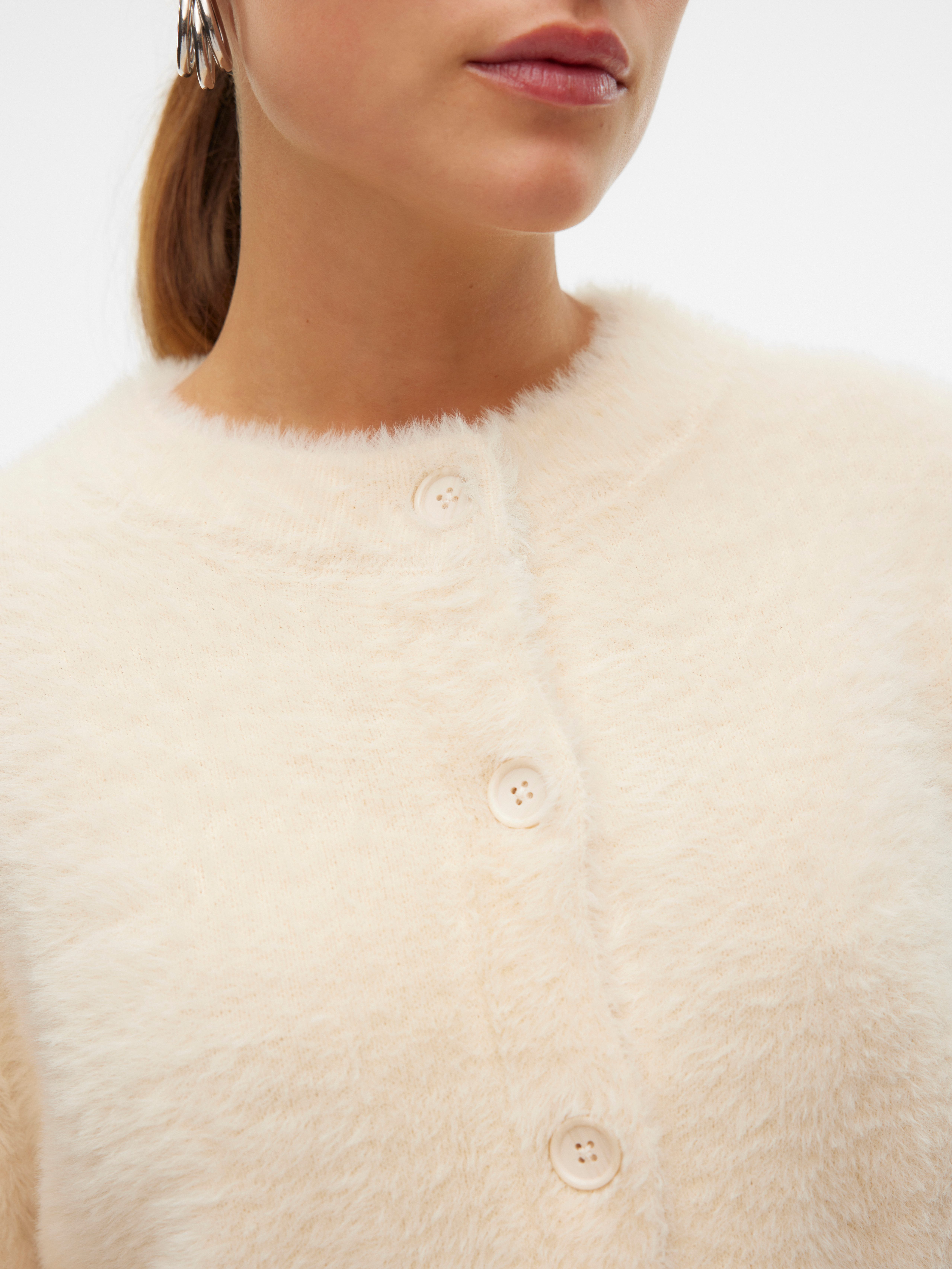 Vero Moda Vest VMALINA LS O-NECK CARDIGAN BOO
