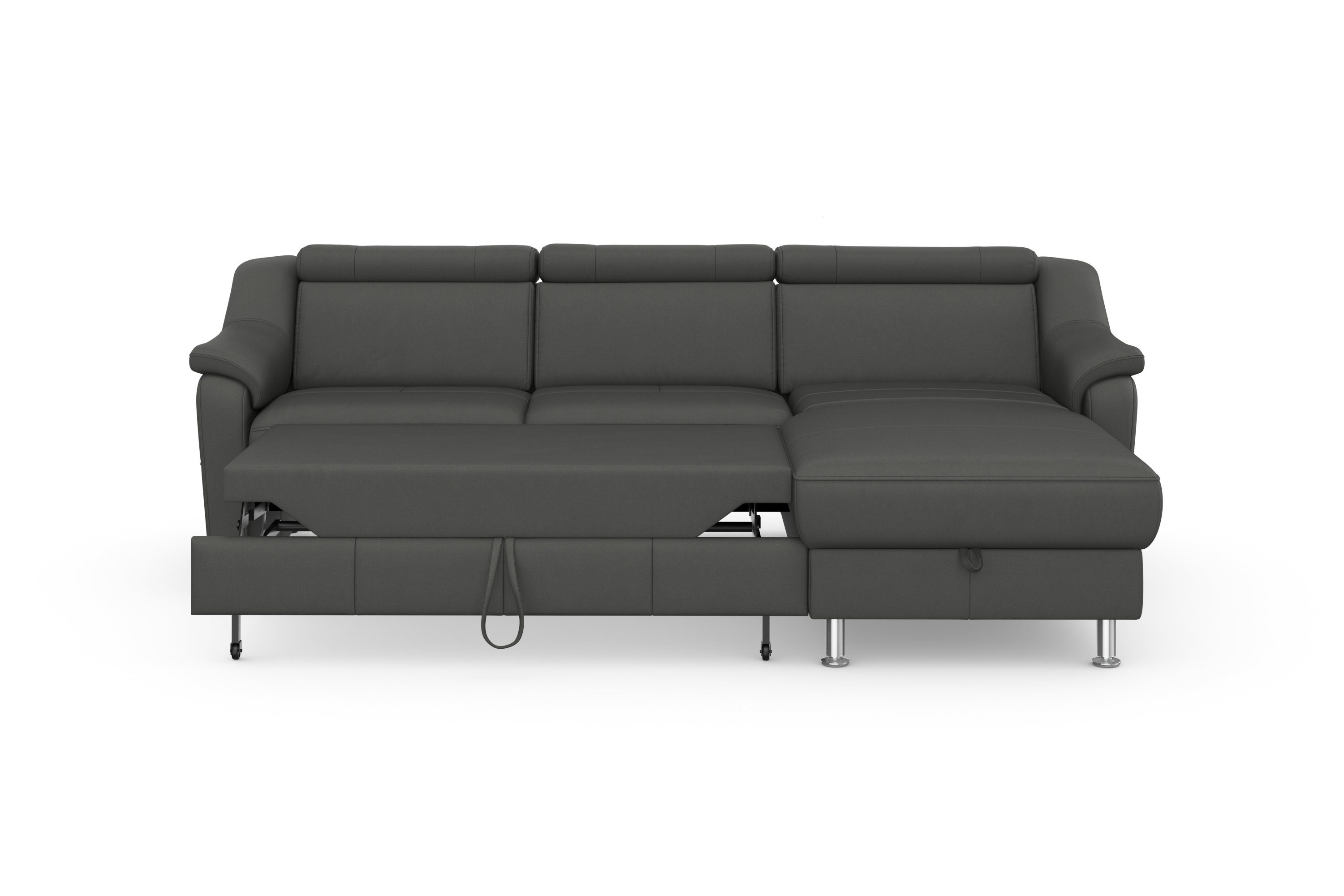 sit&more Hoekbank Freetown L-vorm met verstelbare hoofdsteun en comfortabele binnenvering