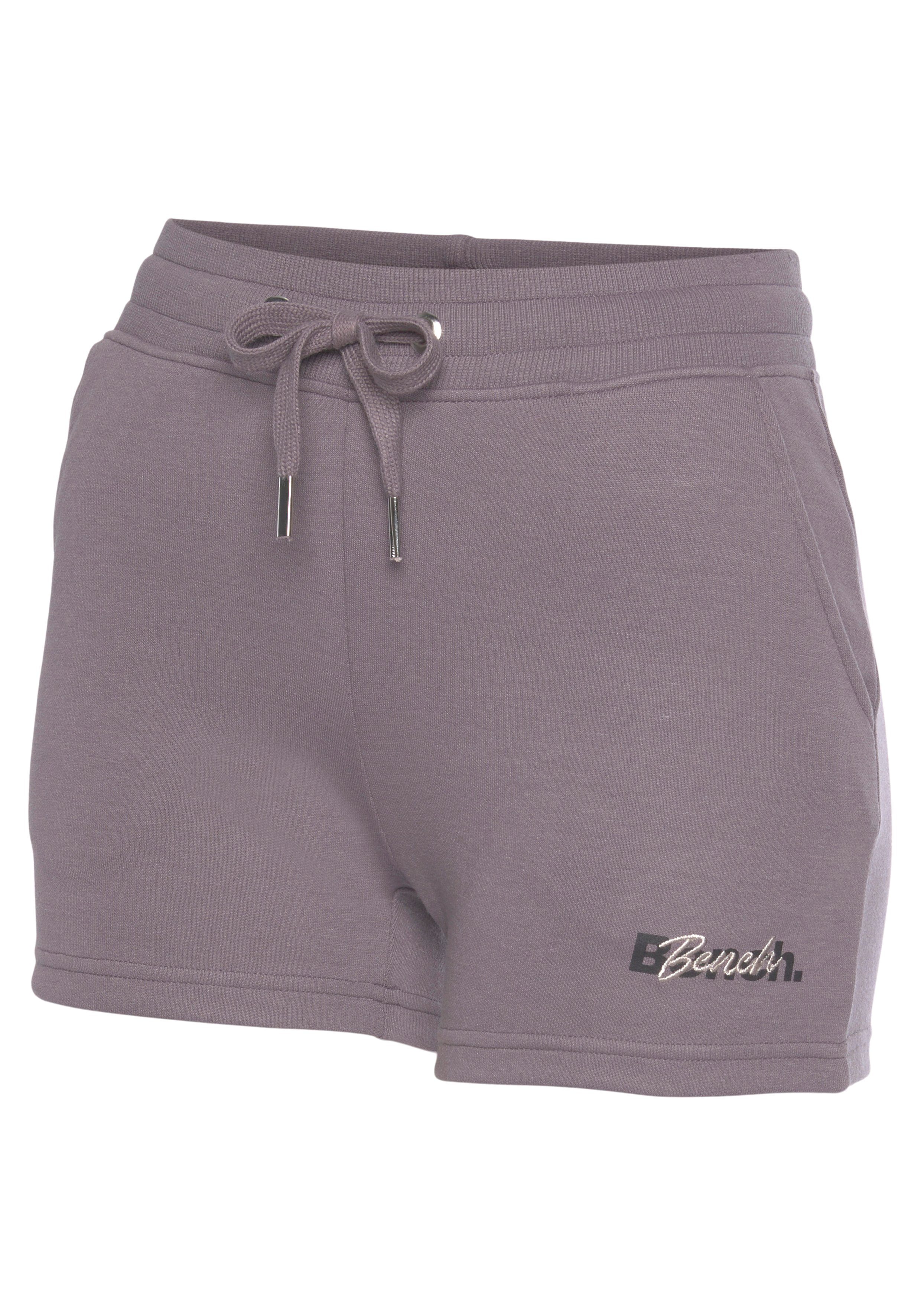 Bench. Loungewear Short met logoprint en borduursel