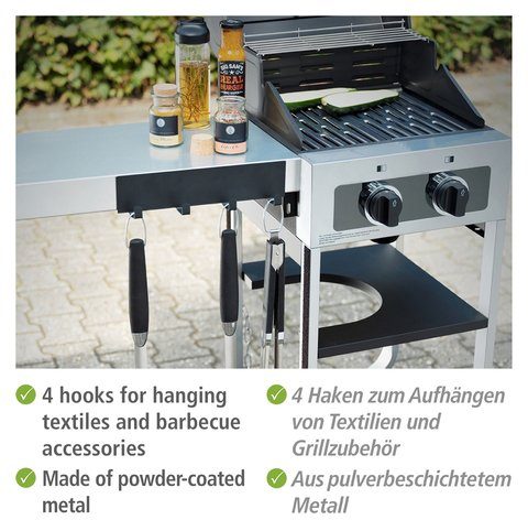 WENKO Kapstok Model Ima Roestvrij staal, magnetisch, met 4 haken