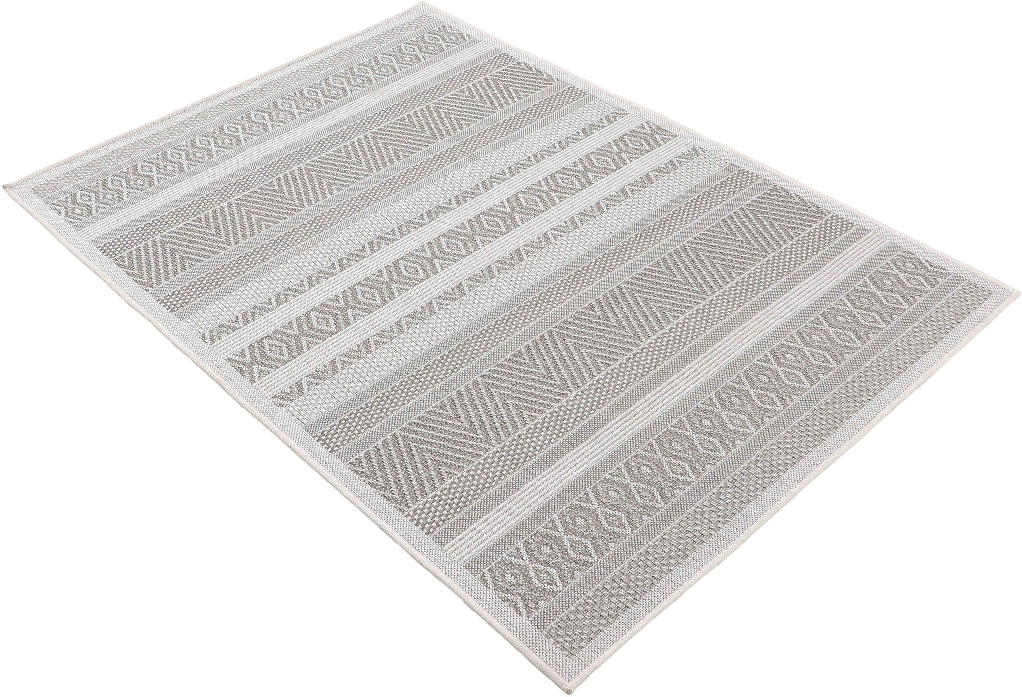 carpetfine Vloerkleed Boho 101 robust vlakweefsel, sisal look, uv-bestendig, buitenruimte