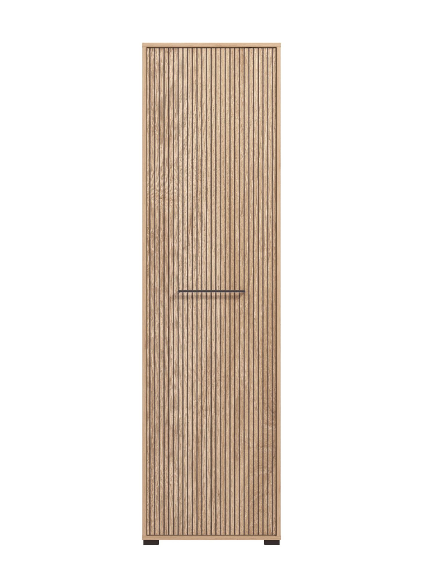 INOSIGN Kledingkast Landes kledingkast, opbergkast, hal kast, hoogte 198 cm Fronten in artisan eik met strepen, met een kledingstang