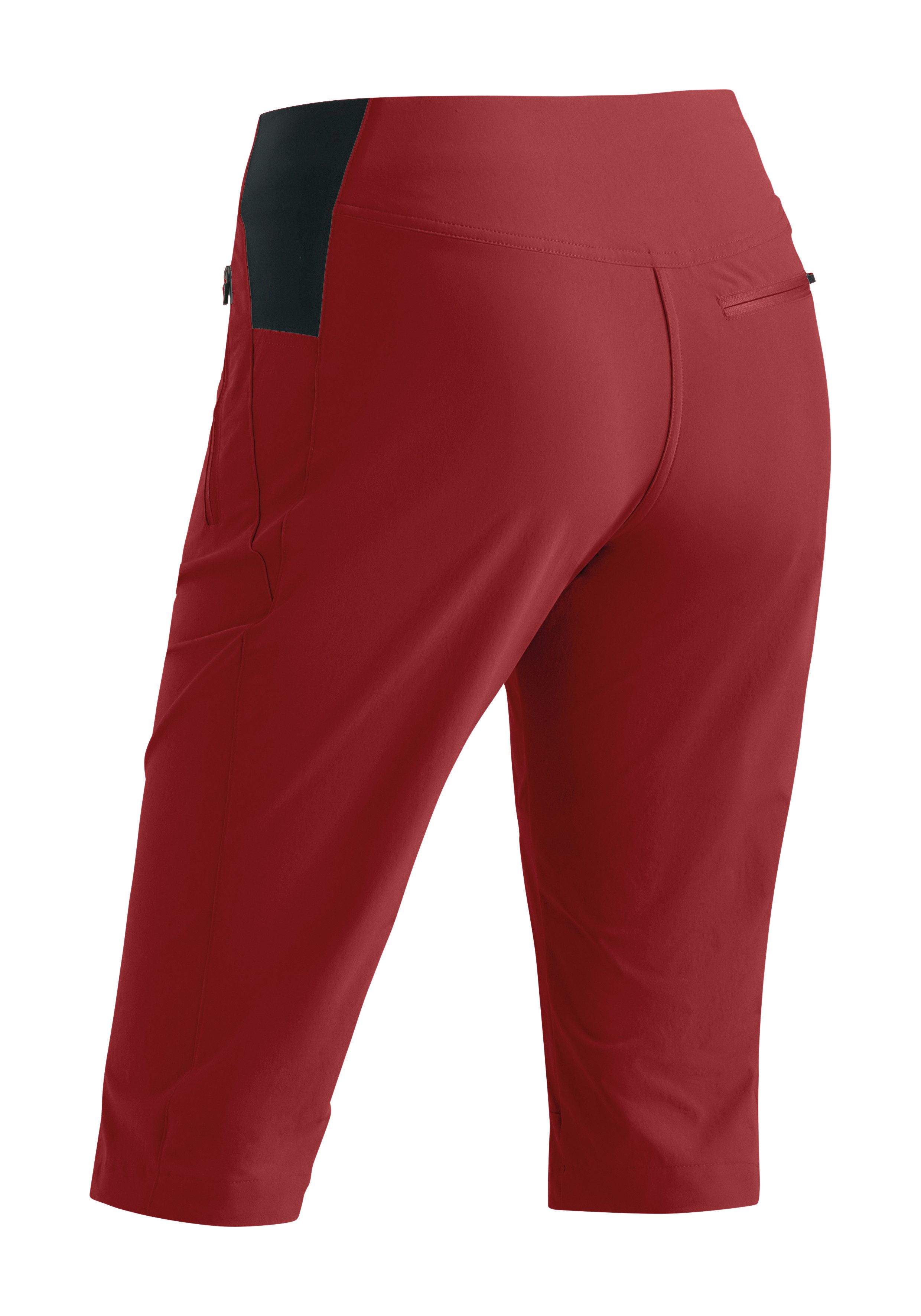 Maier Sports Outdoorbroek Inara slim Capri Vario Dames wandelbroek, elastische functionele broek met 4 zakken, slim fit
