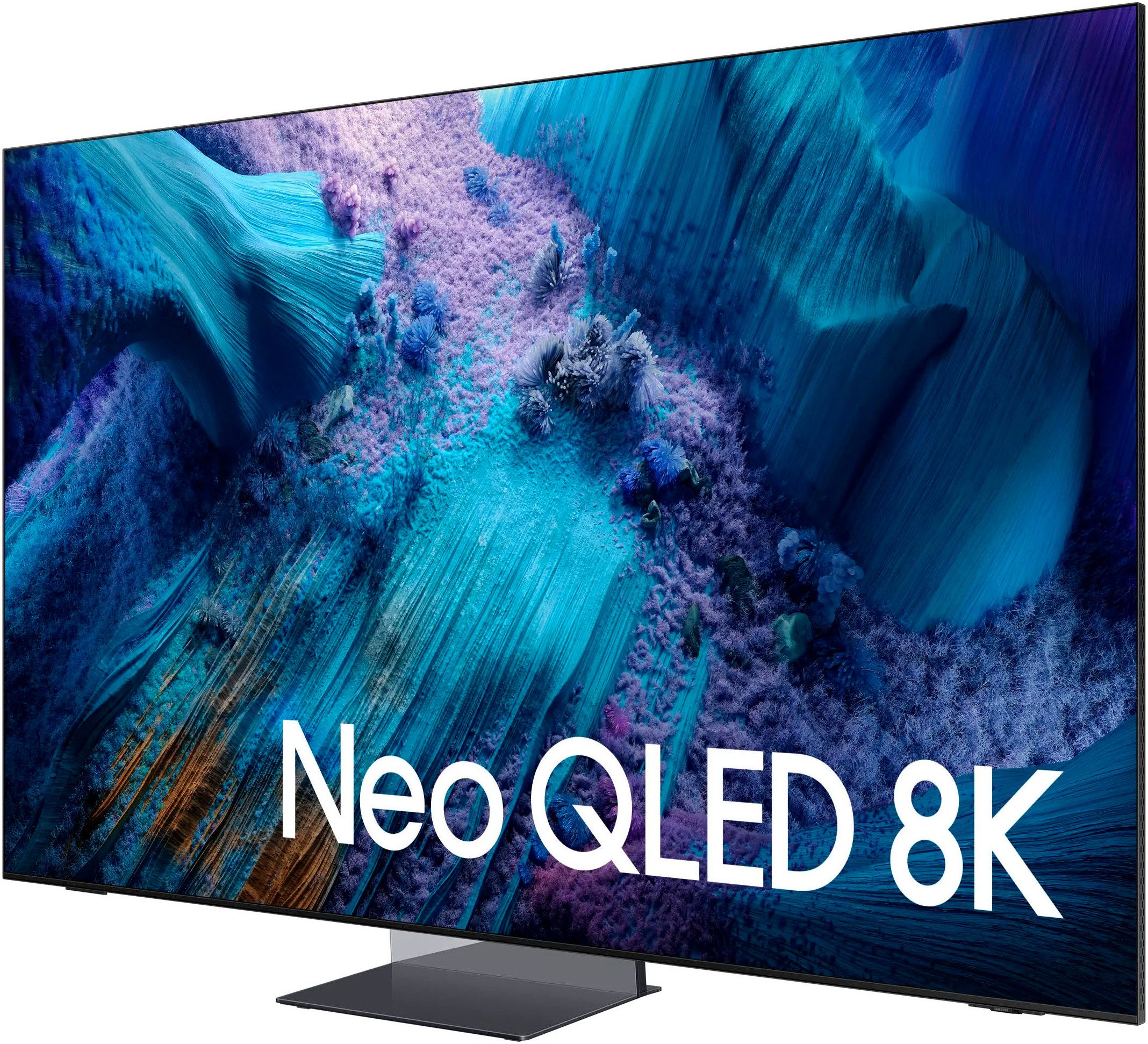 Samsung QLED-TV GQ85QN990FT QLED Mini LED-televisie, 8k ai upscaling pro & glare free, draadloze one connect box, art store