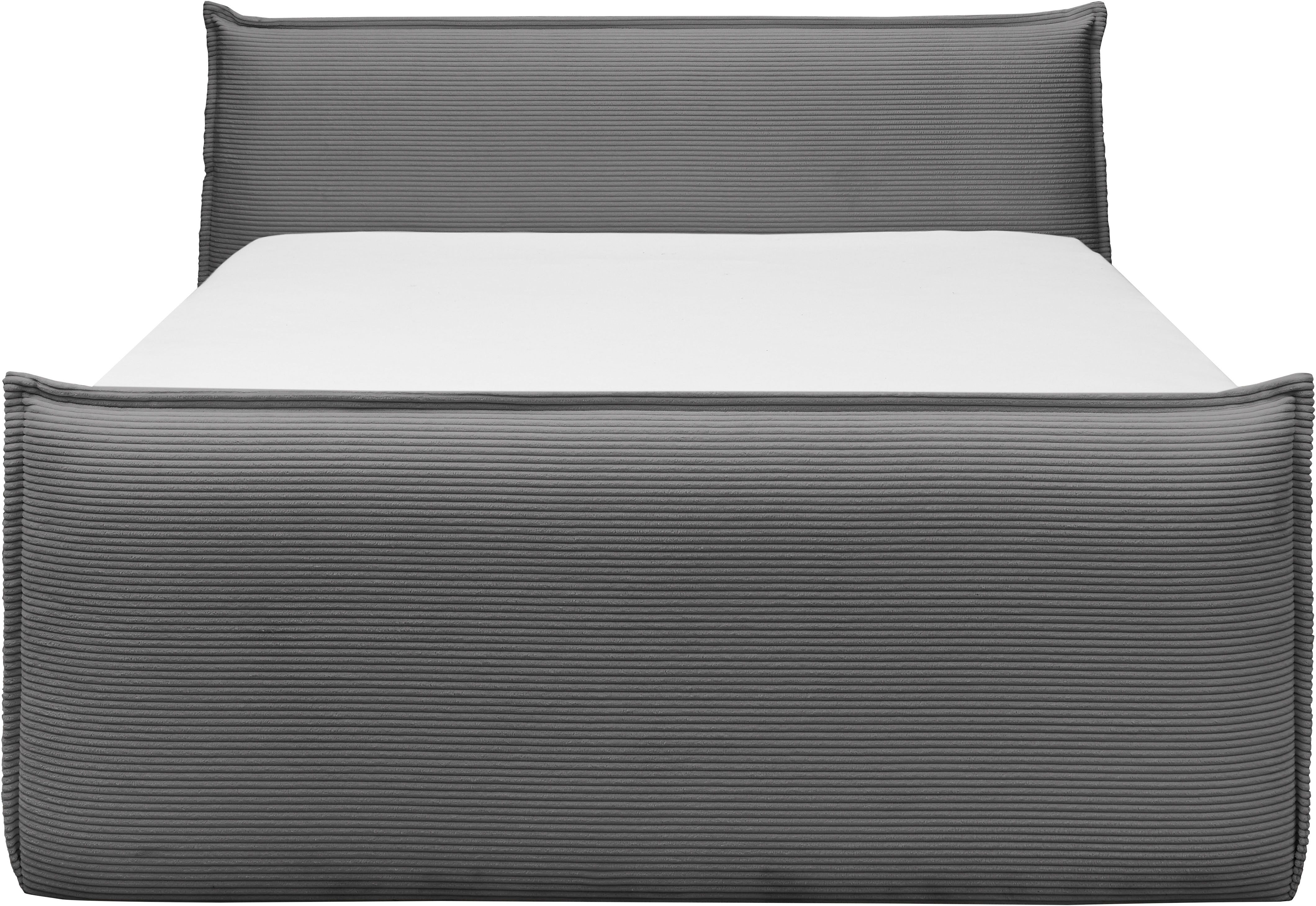 set one by Musterring Boxspring Florida in moderne cord bekleding, met bedlade, in 3 maten verkrijgbaar