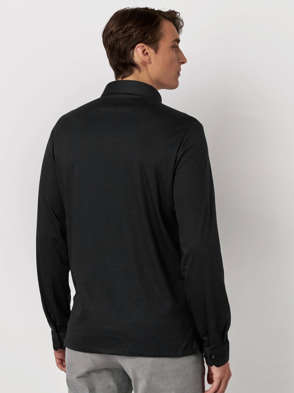 Desoto Poloshirt met lange mouwen Essentieel Polo Kent 1/1