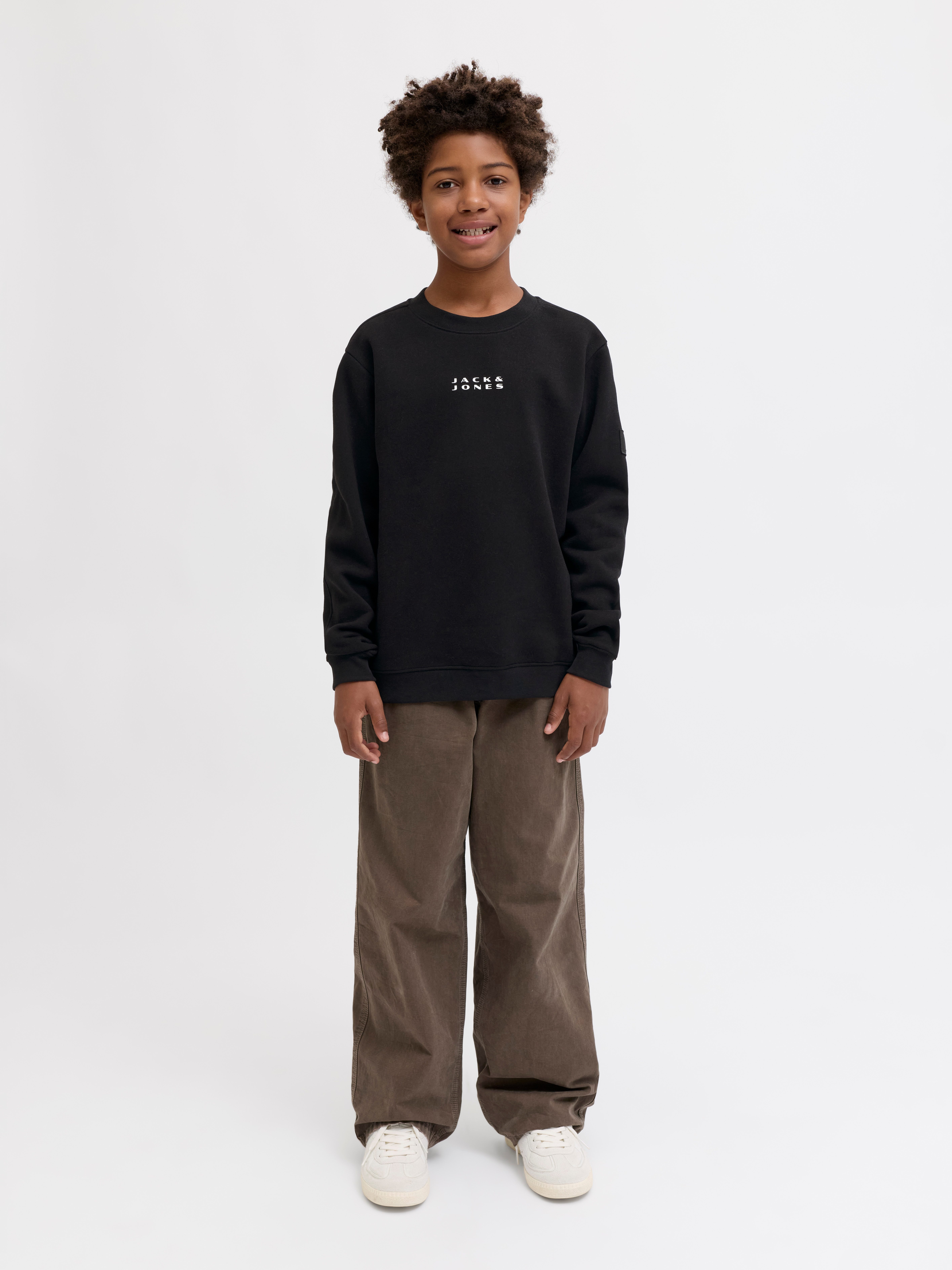 Jack & Jones Junior Sweatshirt JCOPOINT SWEAT BADGE CREW NECK BF JNR