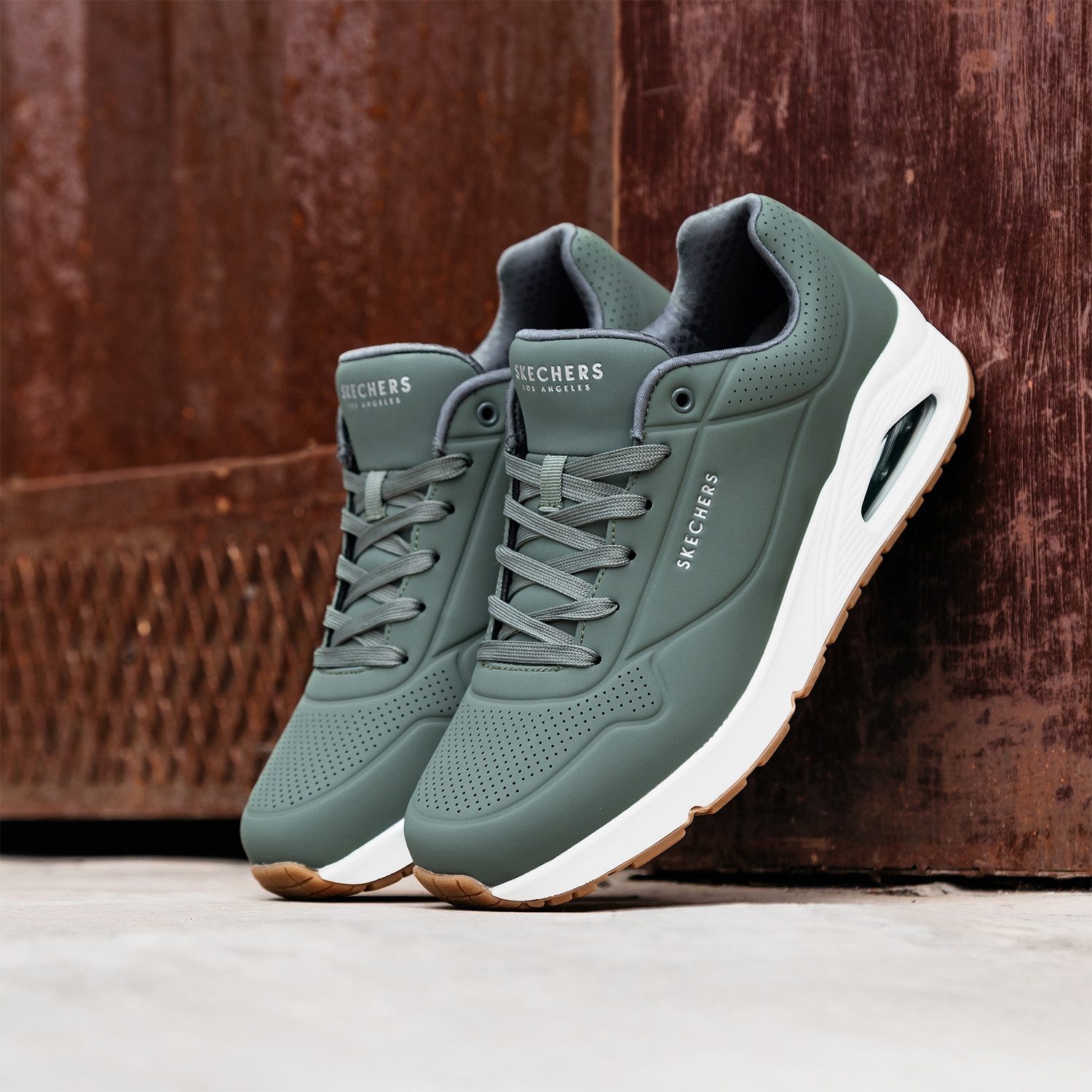 Skechers Sneakers Uno - Stand on Air Vrijetijdsschoen, lage schoen, veterschoen met air-cooled memory foam