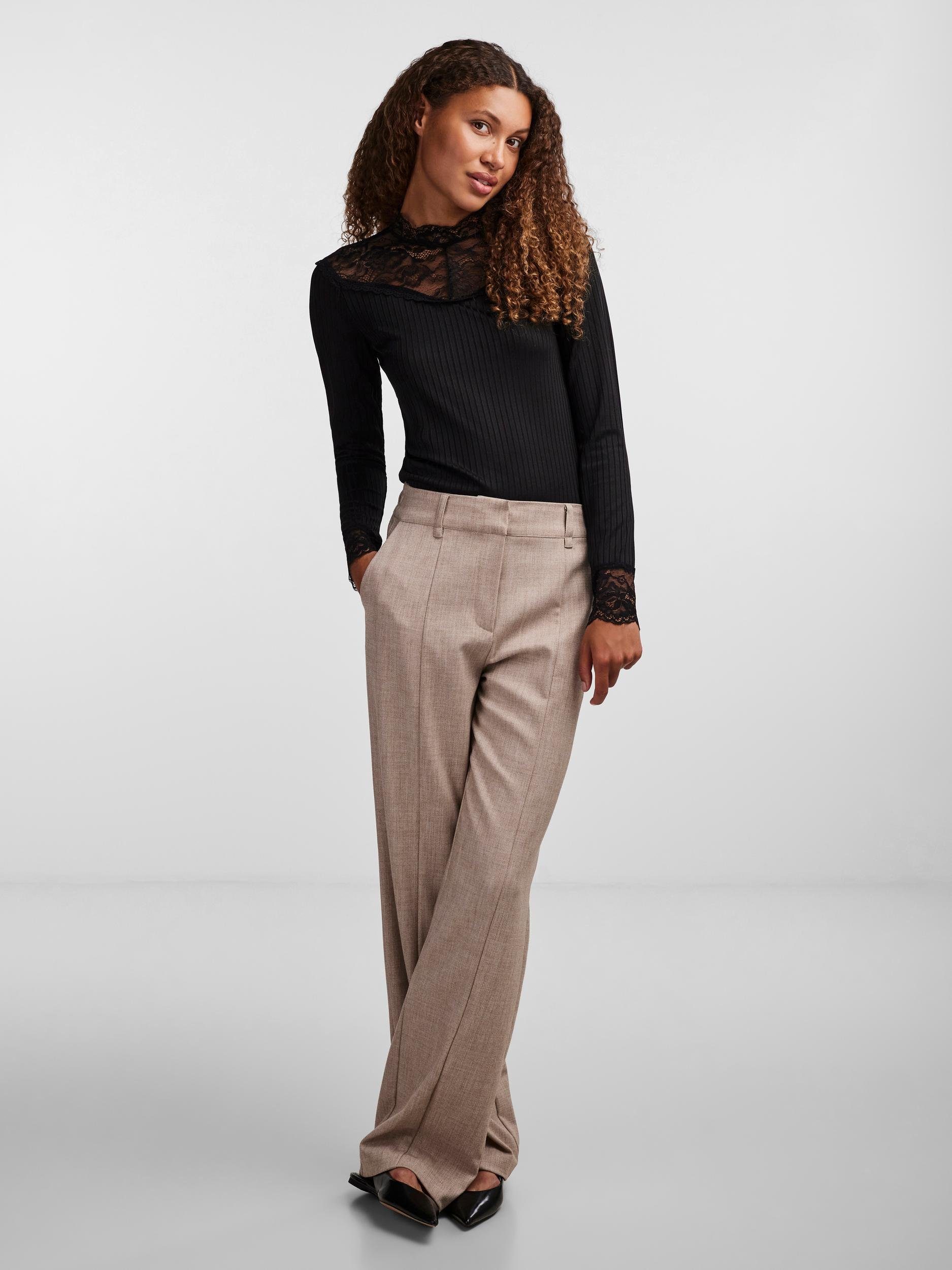 Y.A.S Shirt met lange mouwen YASBLACE LS TOP S. NOOS