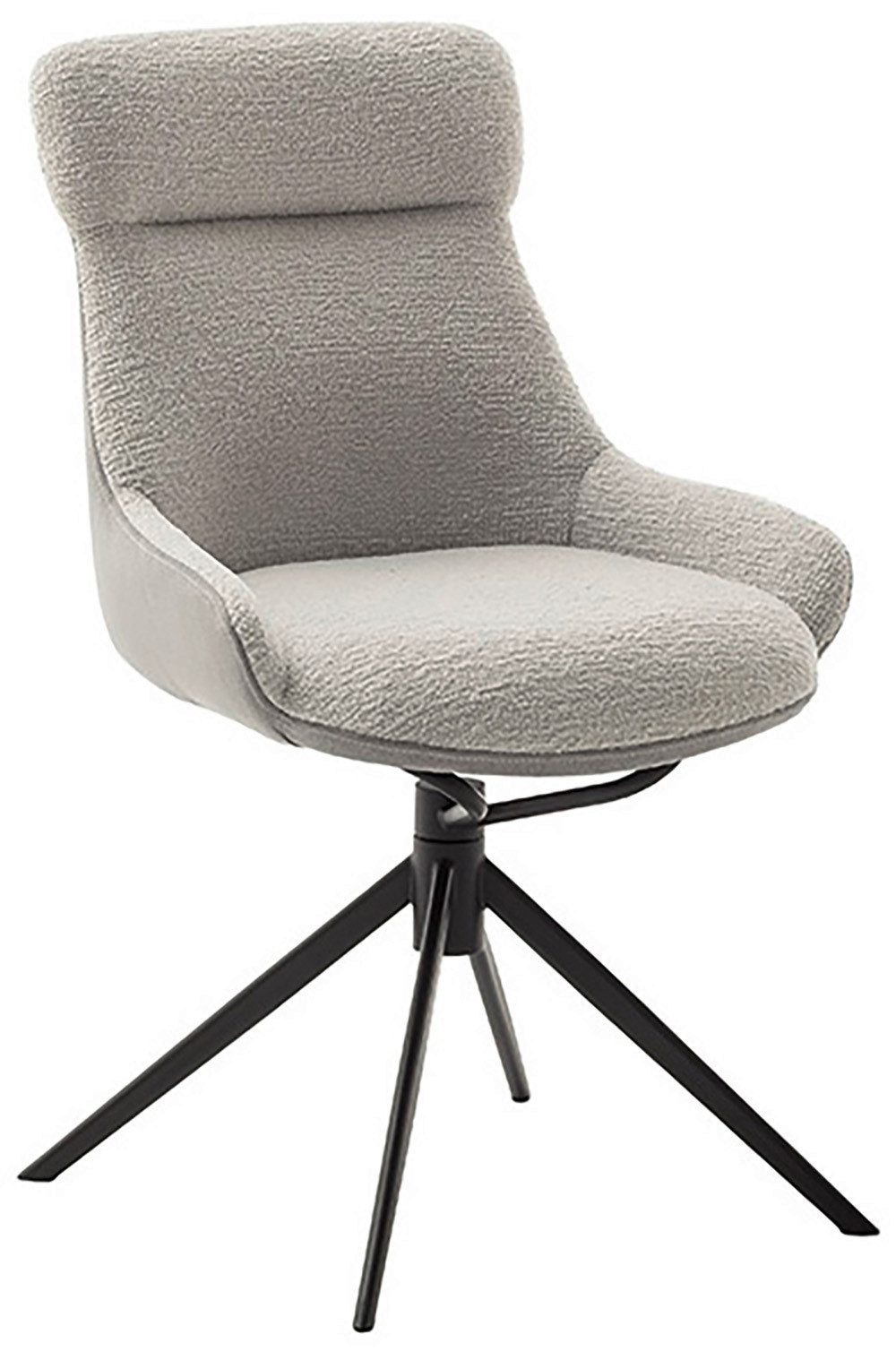 MCA furniture Eetkamerstoel (2-set), draaibaar 360°, draai- & schommelfunctie, zithoogte ca. 50 cm