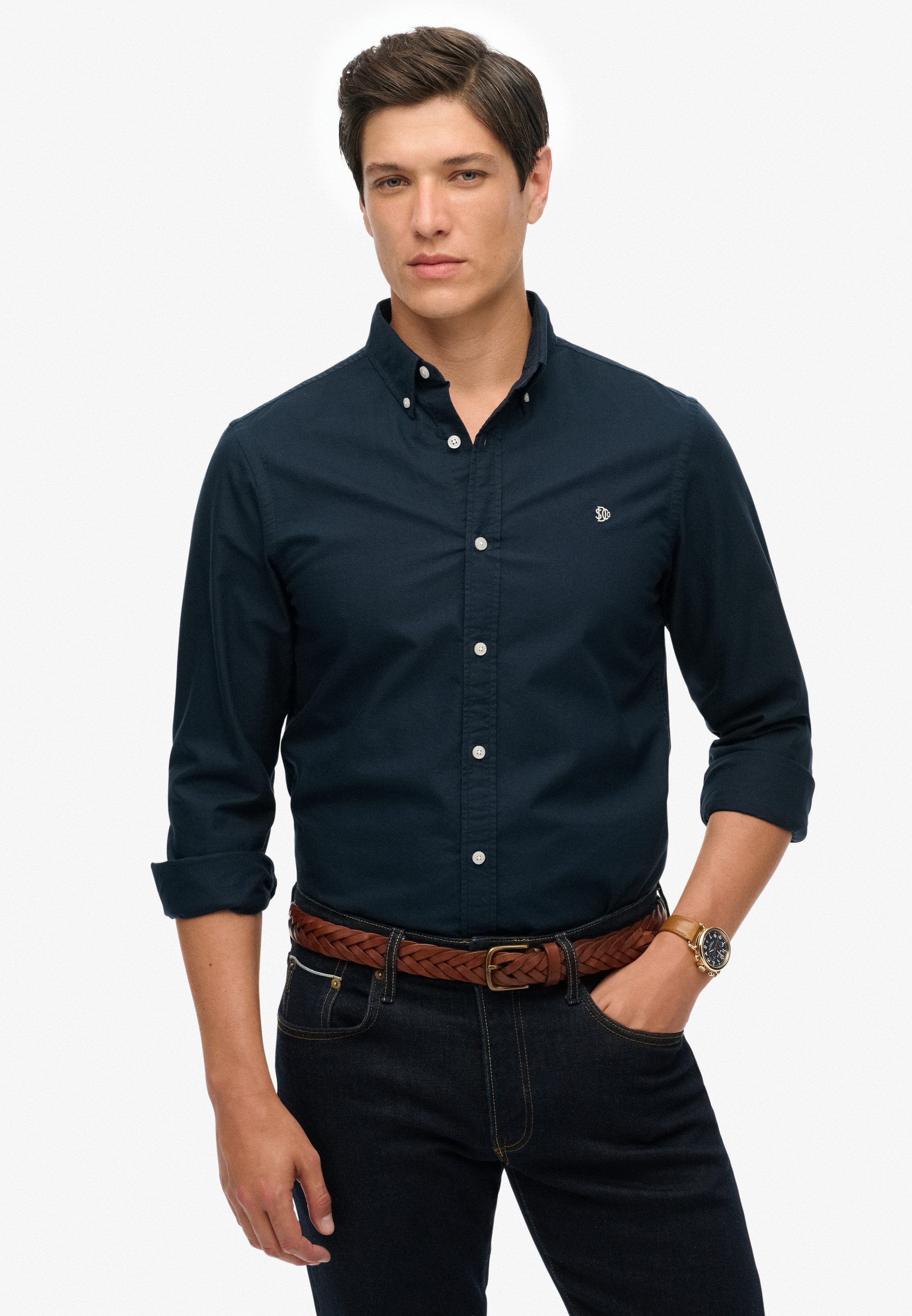 Superdry Overhemd met lange mouwen CLASSIC OXFORD L/S SHIRT