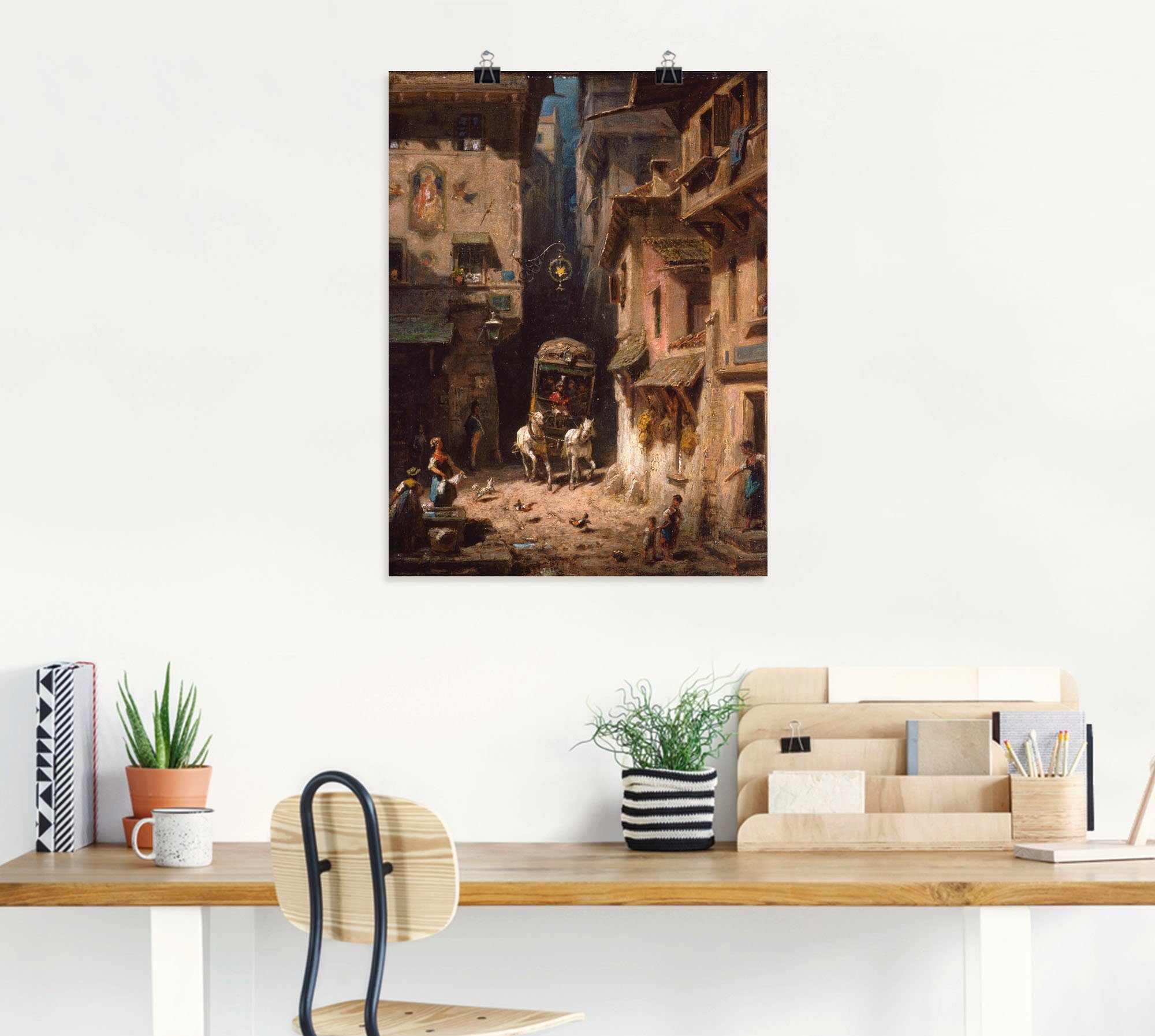 Artland Artprint De post. Ca. 1880 als artprint op linnen, muursticker of poster in verschillende maten