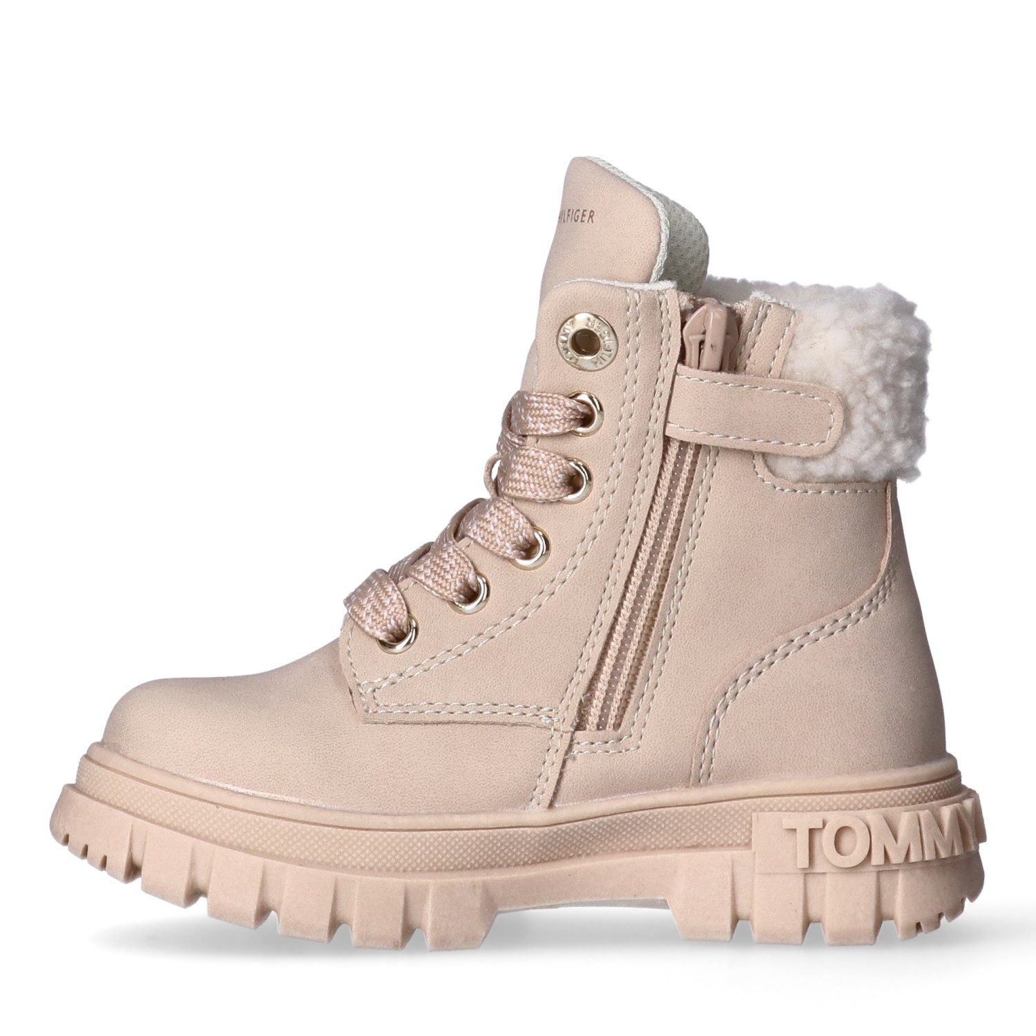 Tommy Hilfiger Veterschoenen Winterlaarzen, veterlaarzen met blokhak