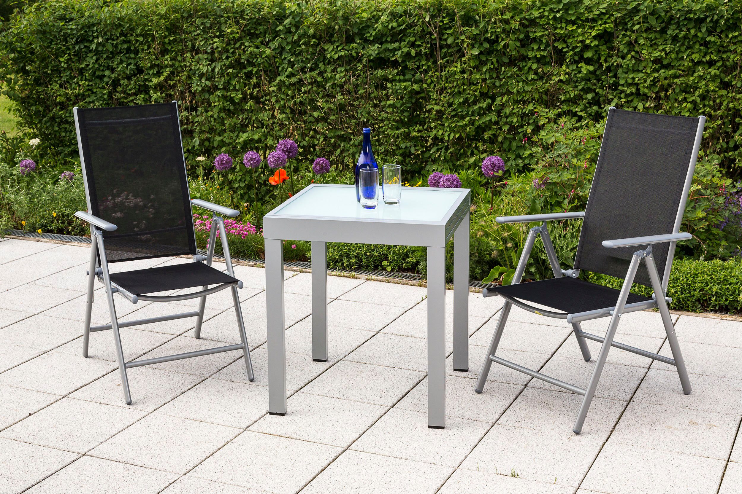 MERXX Balkonset Amalfi met uittrekbare tafel: 65-130 cm
