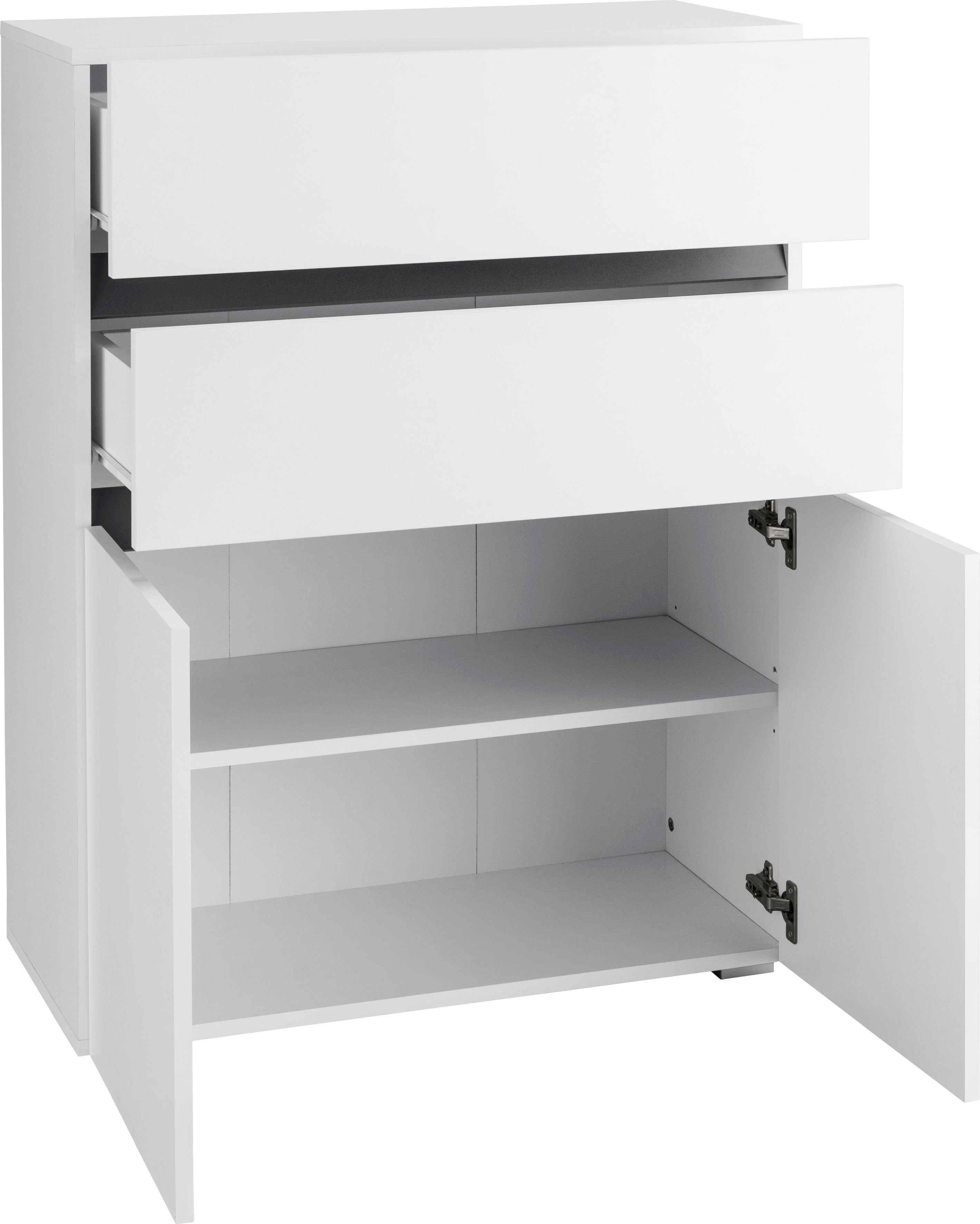 Home affaire Halfhoge kast Wisla Hoogte 98 cm, met deuren en lades