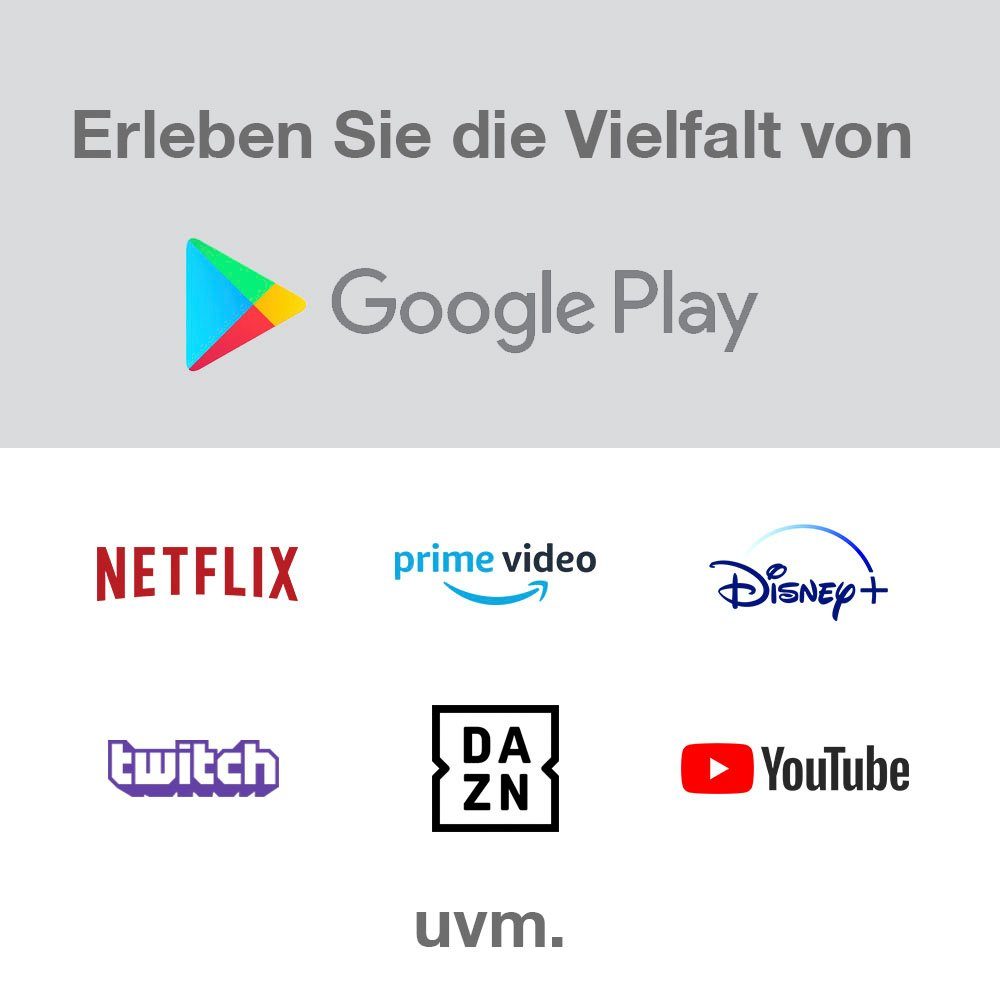 JVC Led-TV LT-50VA3355, 126 cm / 50", 4K Ultra HD, Android TV - Smart TV