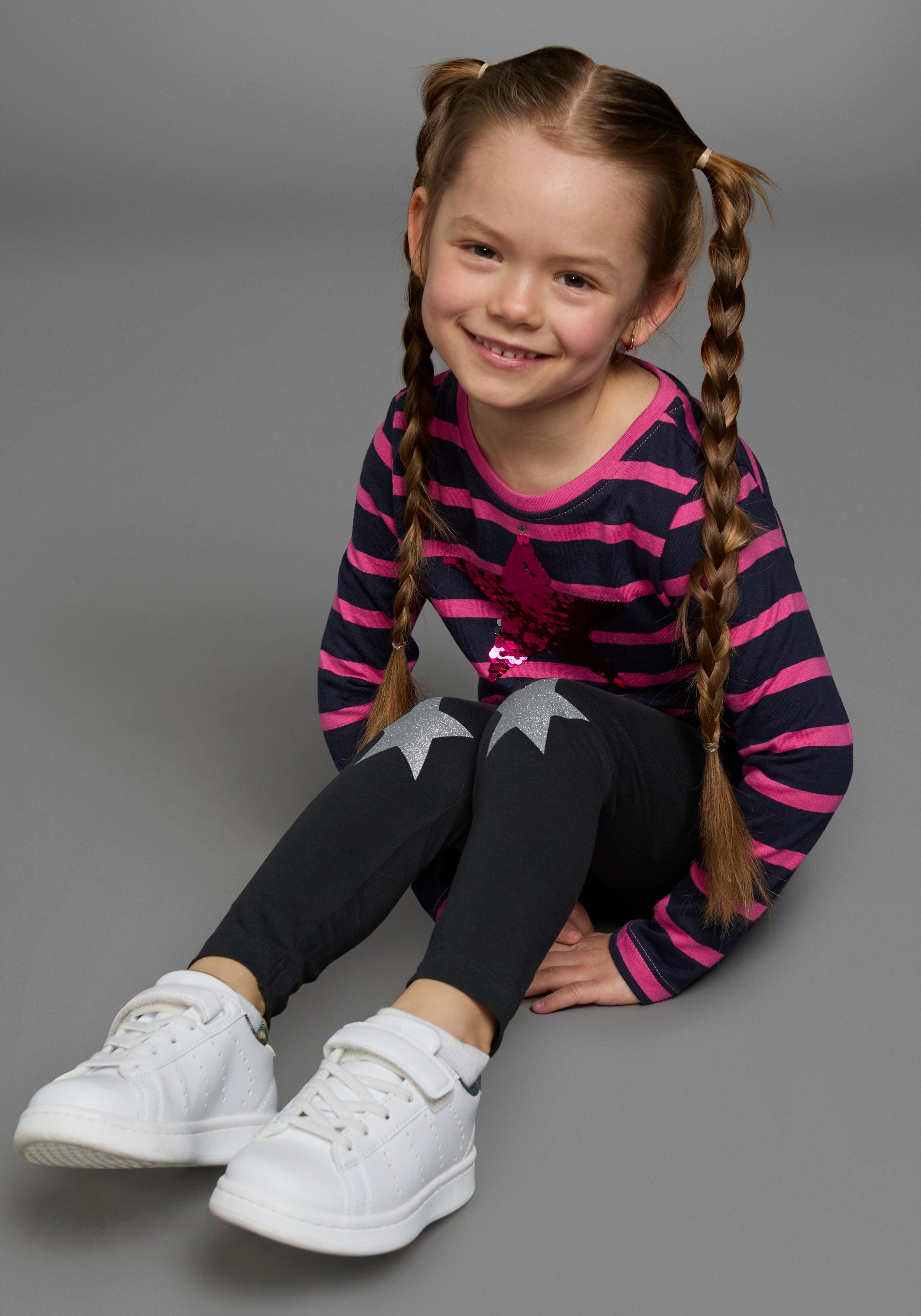 KIDSWORLD Legging 2-pack leggings, met sterrenprint (set, 2-delig)