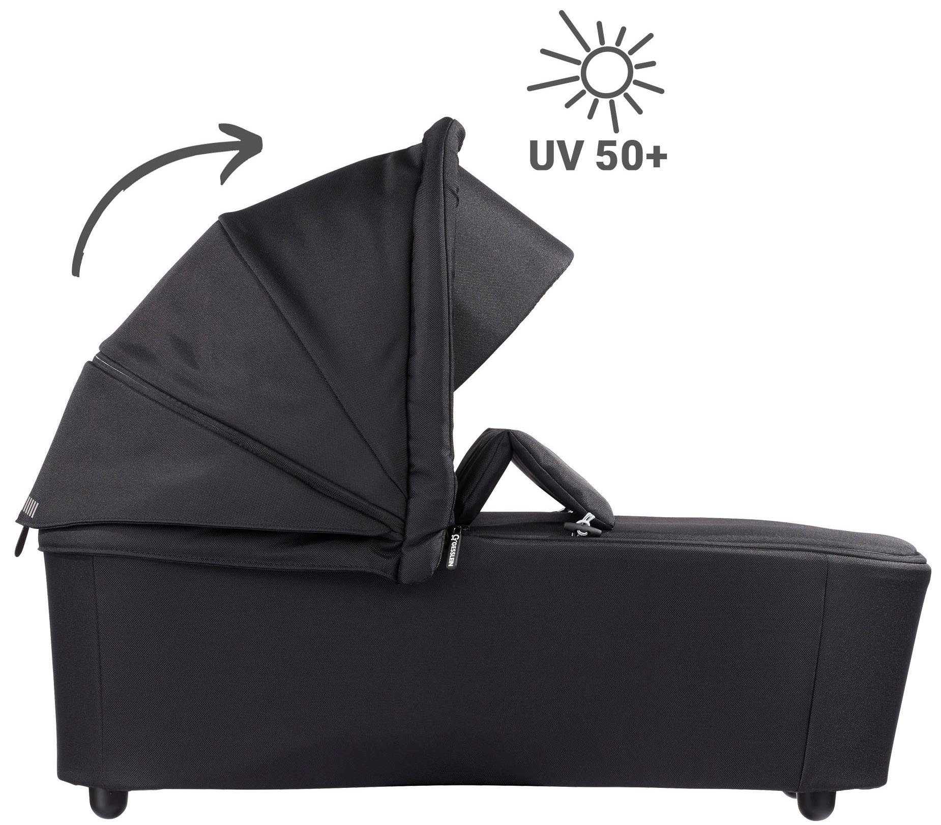 Gesslein Combi-kinderwagen FX4 Soft+ met opzetstukStyle, zwart/cognac