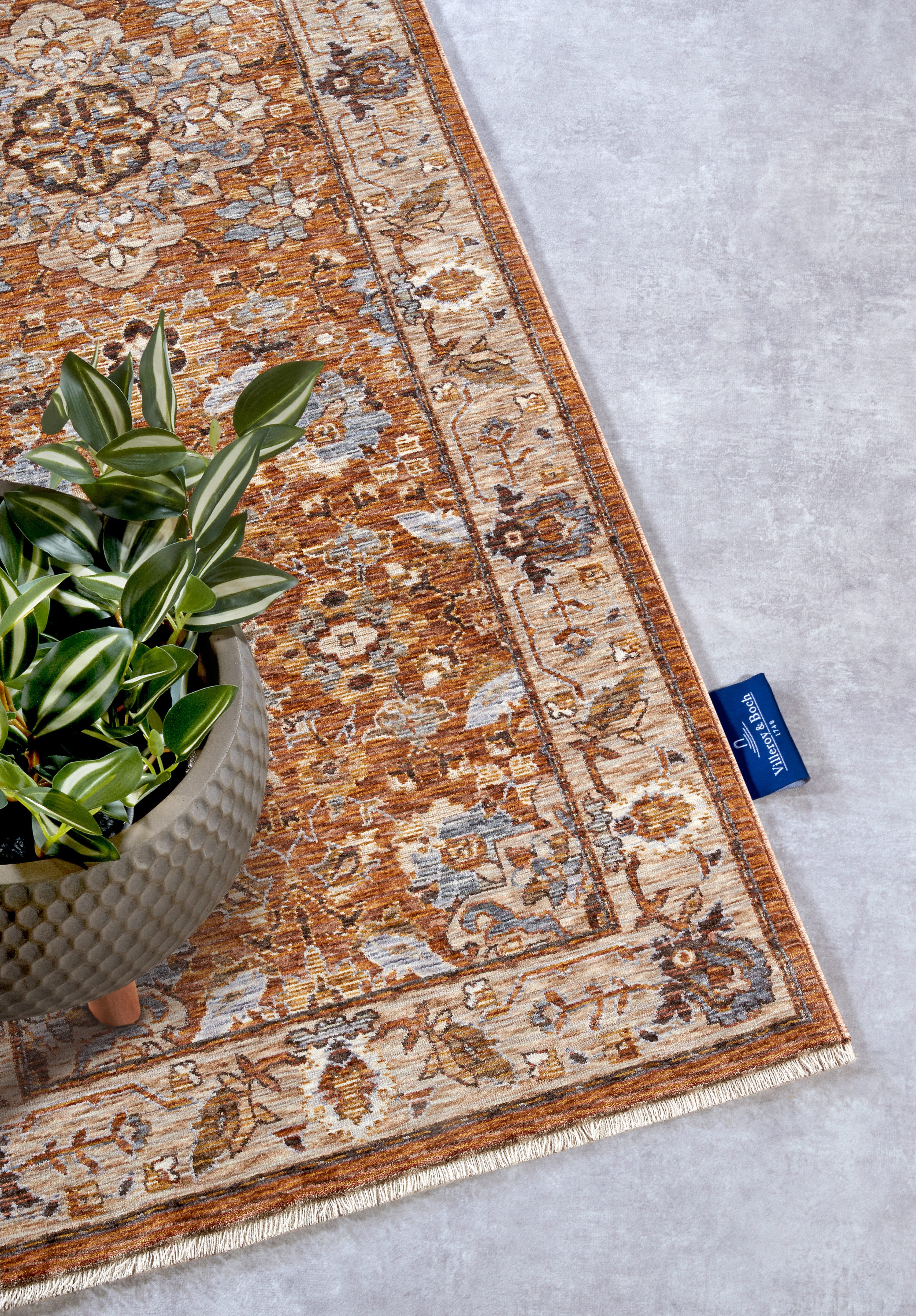 Villeroy & Boch Vloerkleed Egon Oosters, franjes, loper, woonkamer, slaapkamer, klassiek