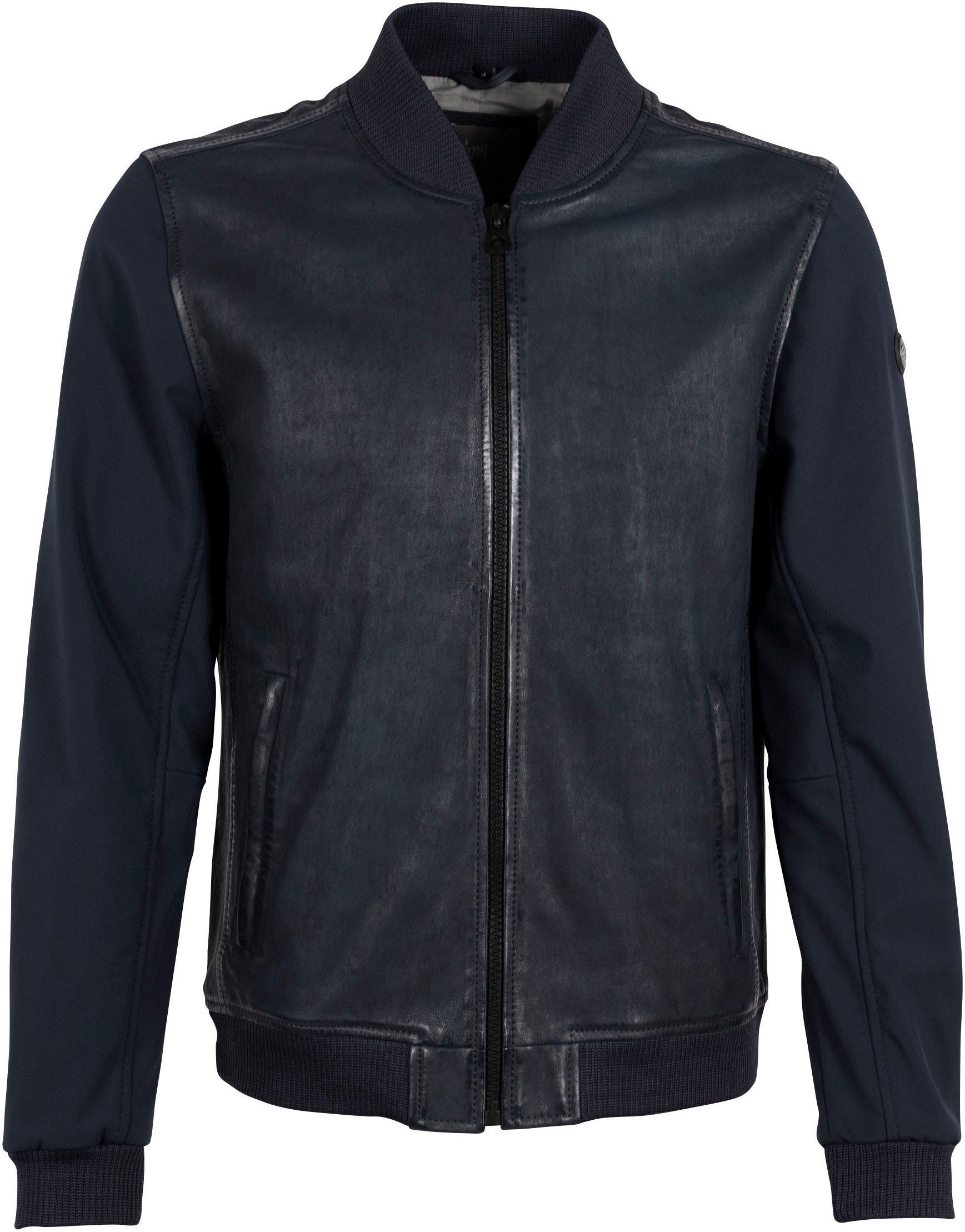 Mauritius Leren jack GMHorizan met mouw in hybride stijl