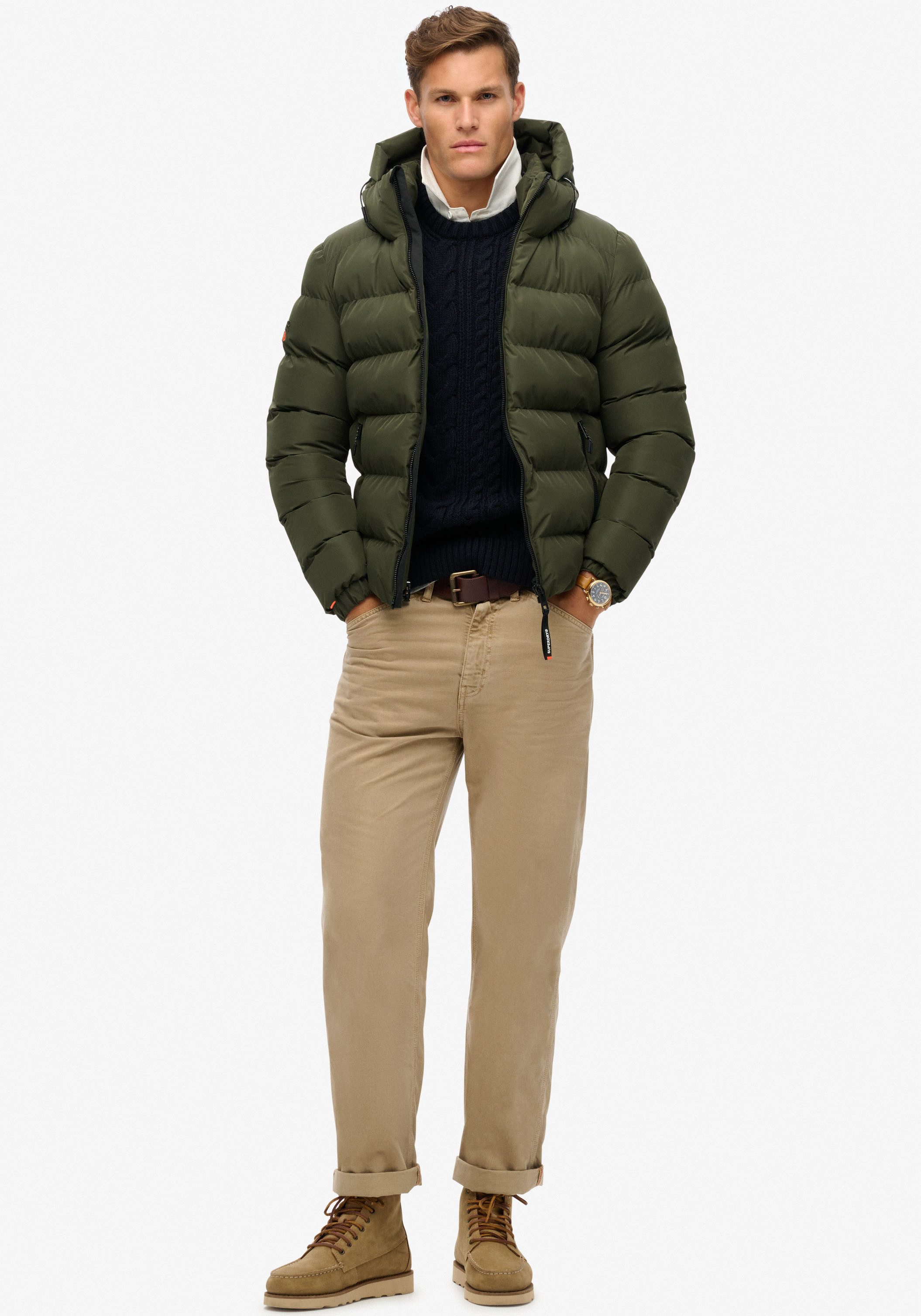 Superdry Gewatteerde jas HOODED SPORTS PUFFER JACKET