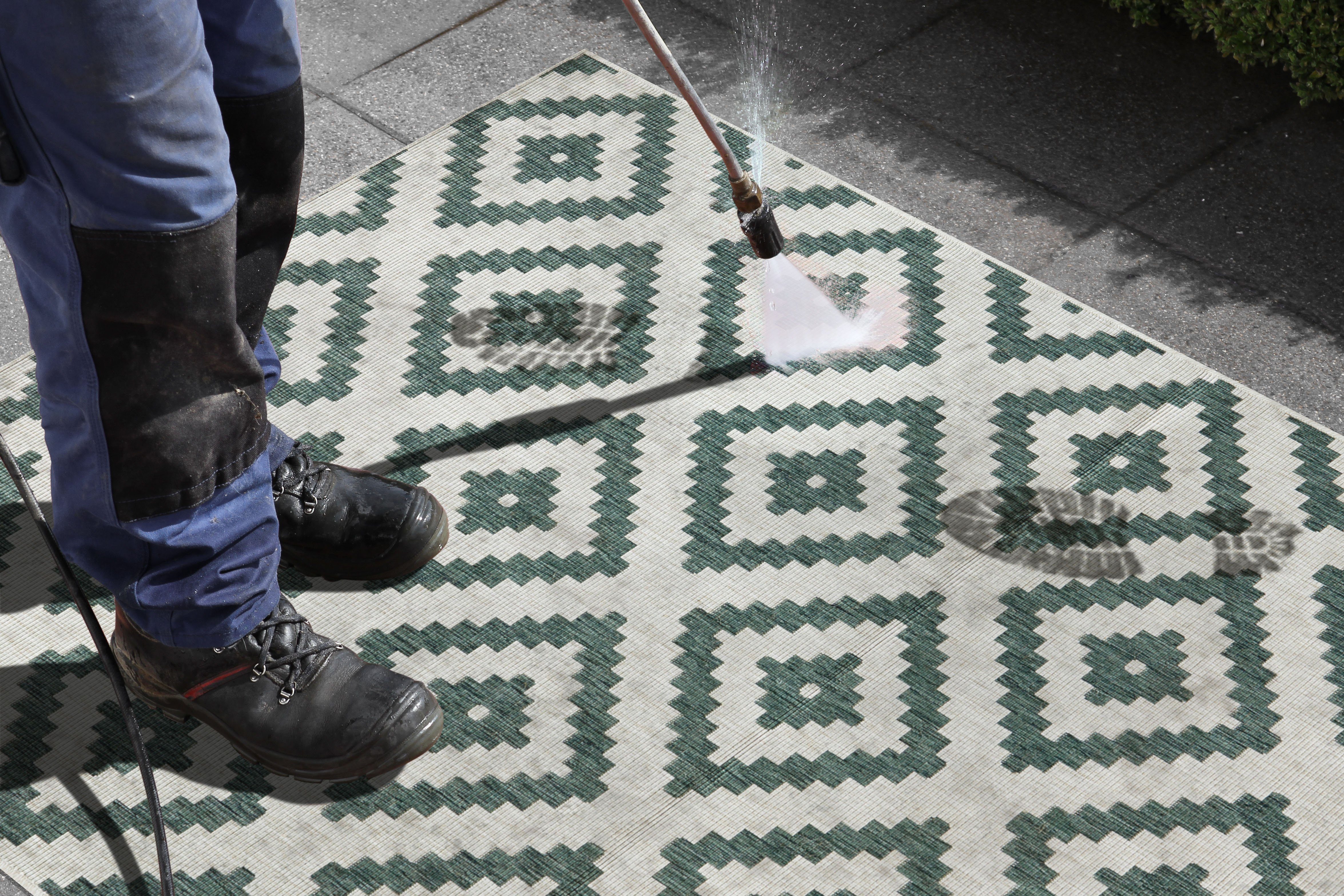 NORTHRUGS Vloerkleed Malta tweezijdig te gebruiken kleed Binnen- en buitengebruik, weerbestendig, balkon, terras, ruit, loper, woonkamer