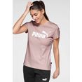 puma t-shirt ess logo tee roze