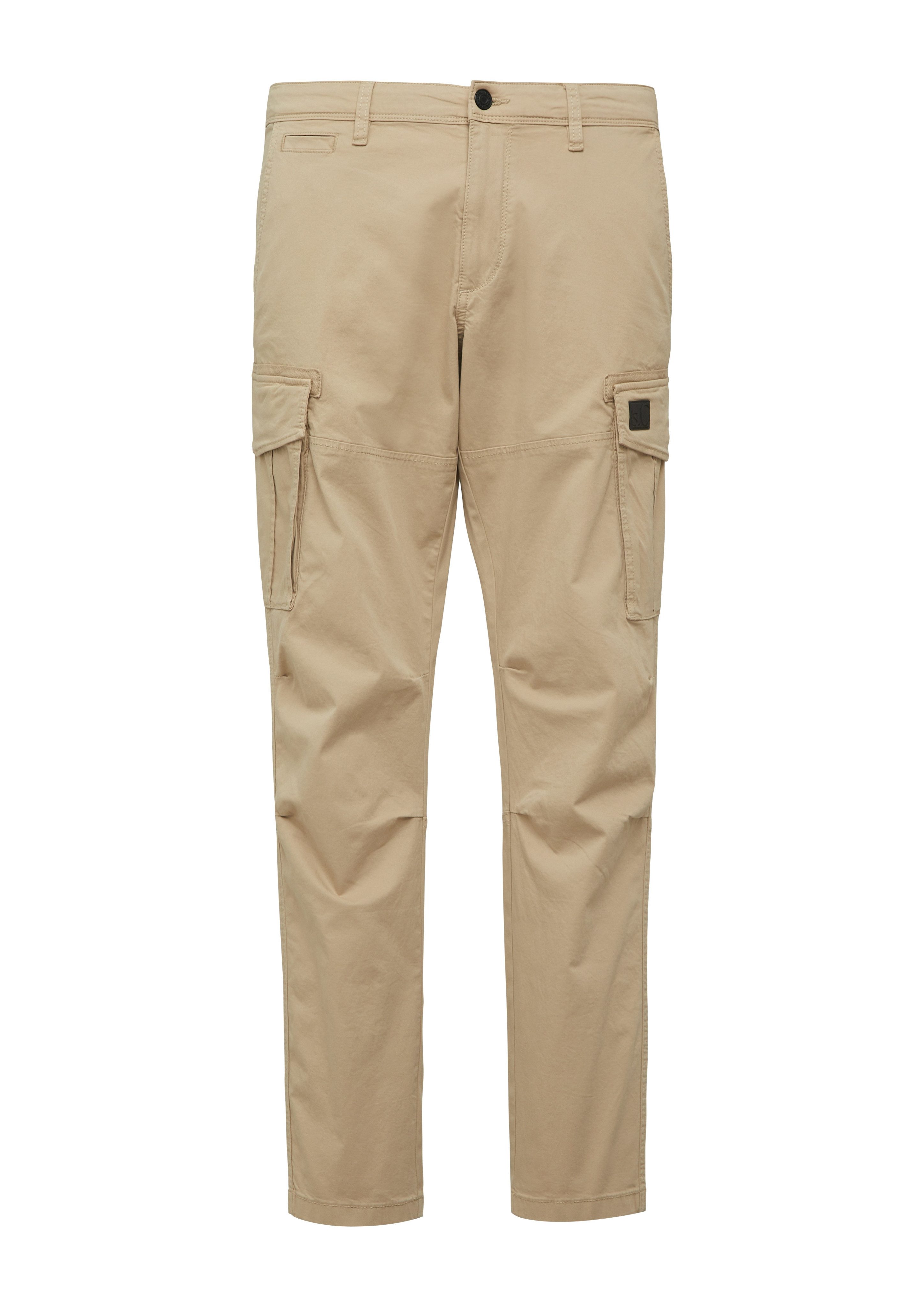 s.Oliver Cargobroek met garment dye en rechte pijp