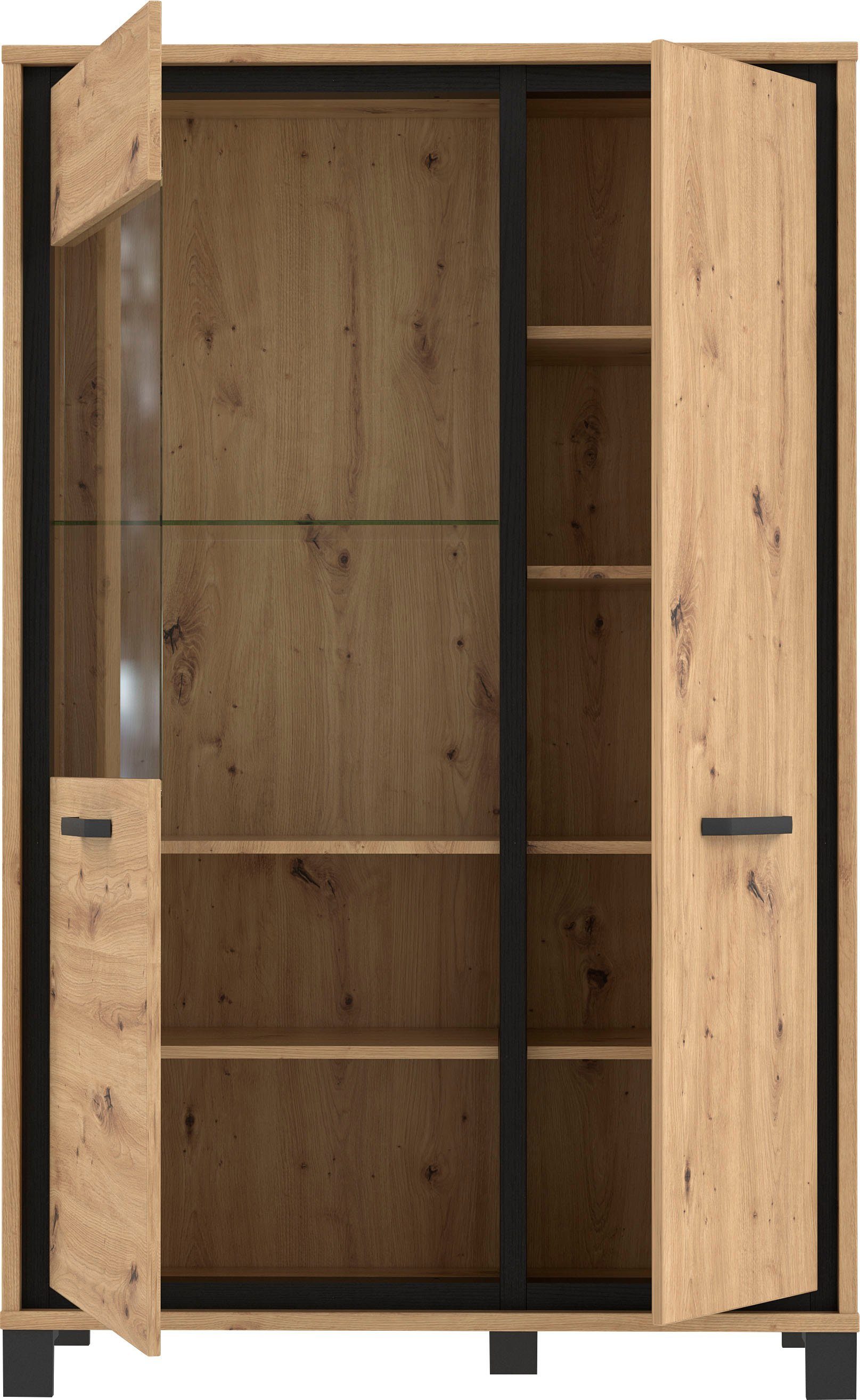 FORTE Vitrinekast Trondheim Hoogte 161 cm