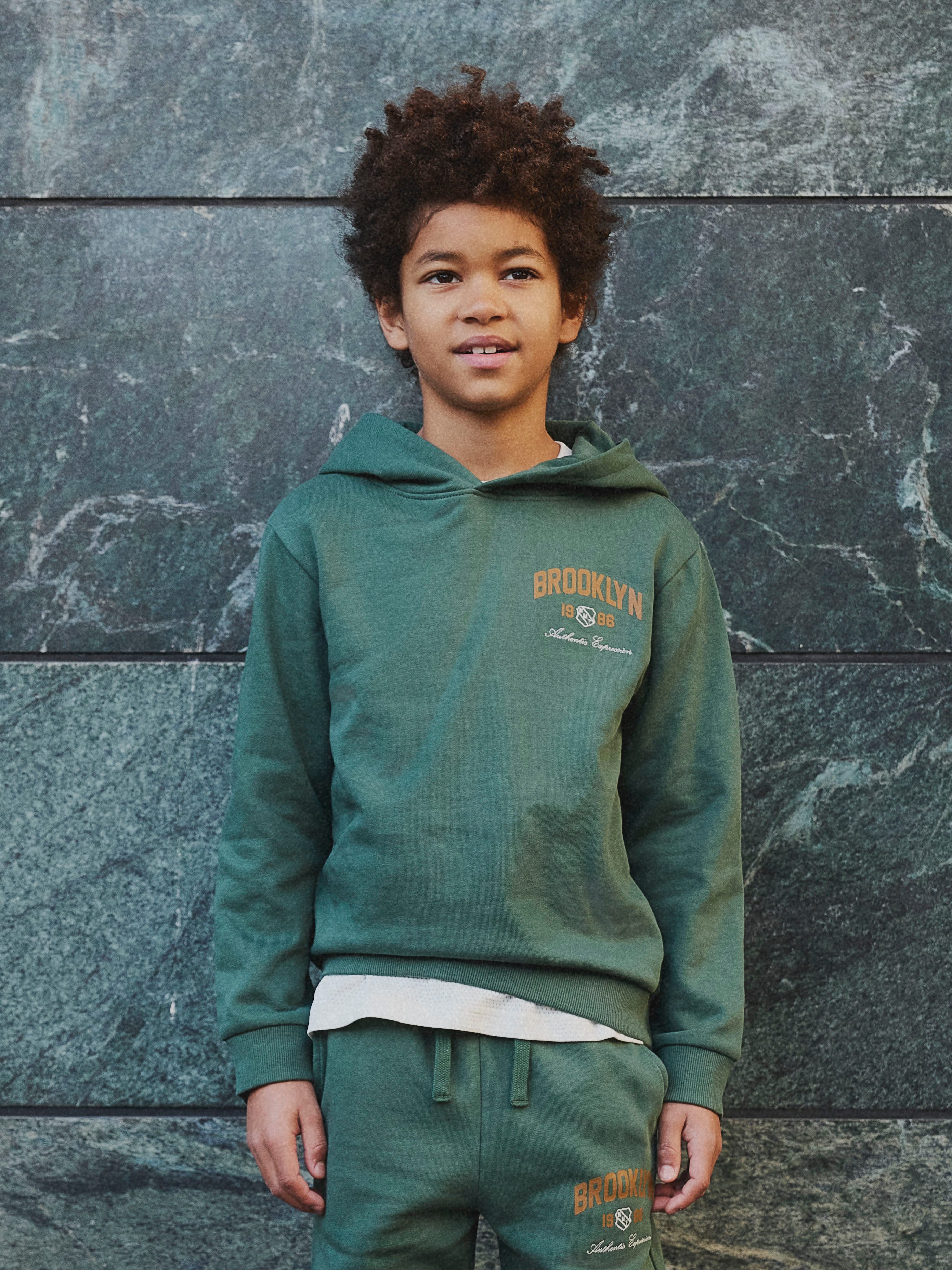 Name It Hoodie NKMNEWI LS NREG SWEAT WH BRU