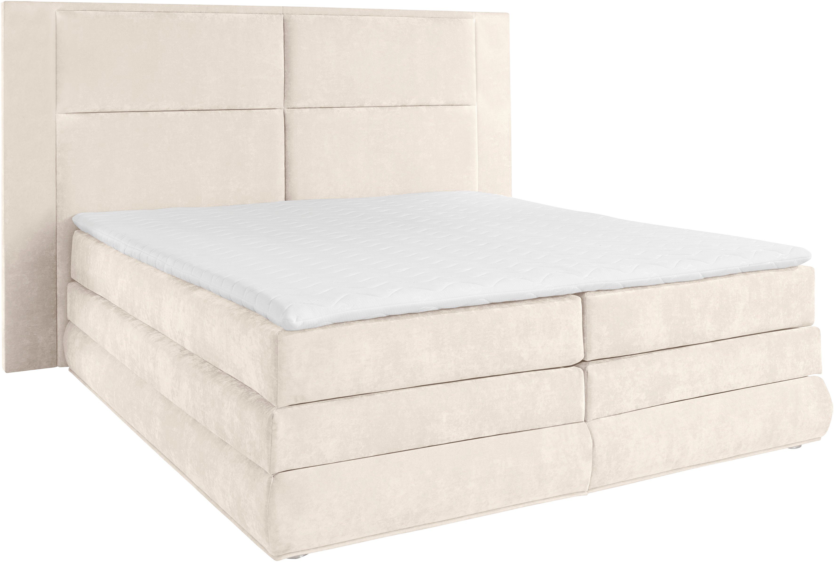 COLLECTION AB Boxspring Copenhagen inclusief bedkist, topmatras, naar keuze met ledverlichting