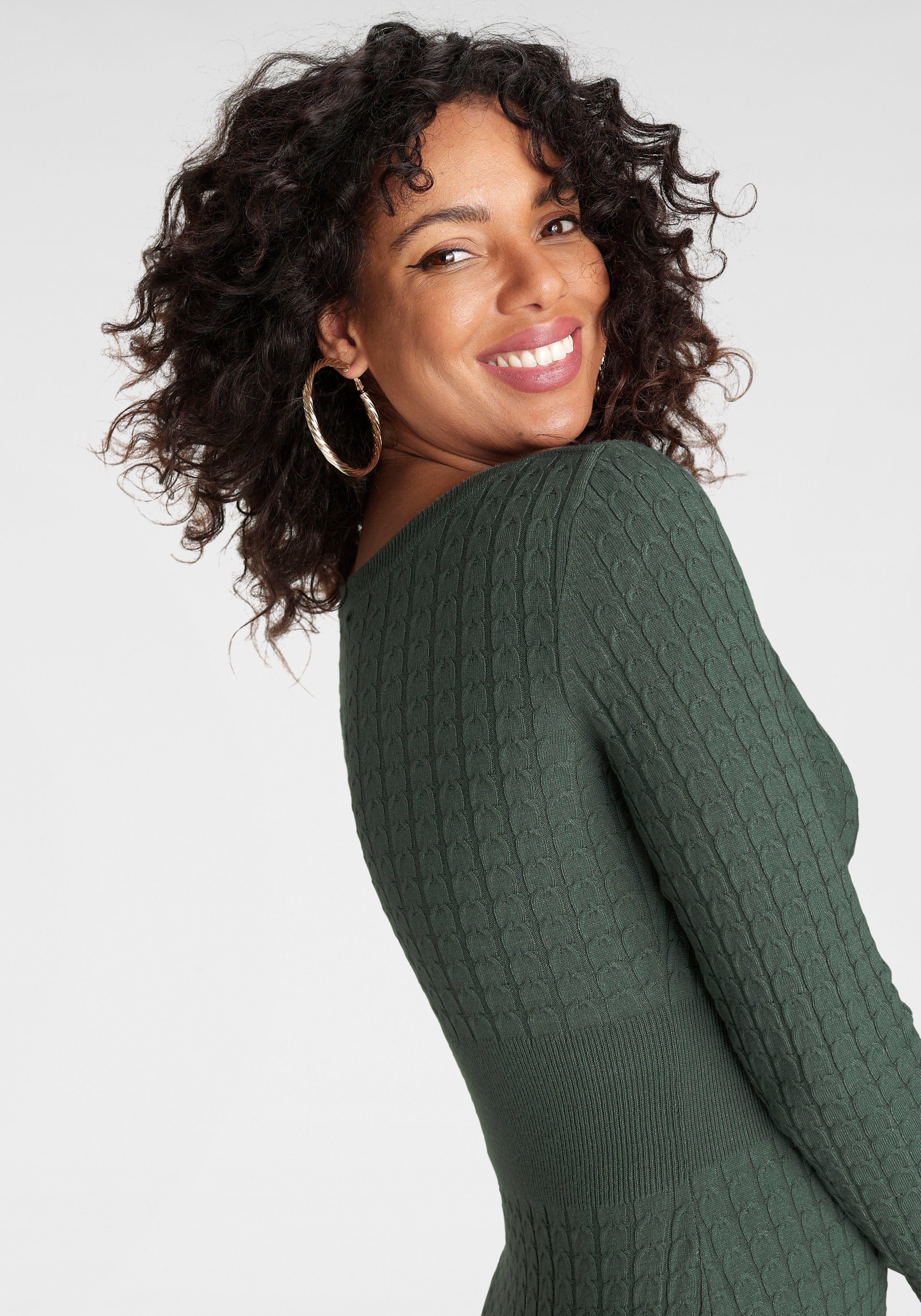 Melrose Gebreide jurk voor zomer en feest, feminine pasvorm, van viscosemix