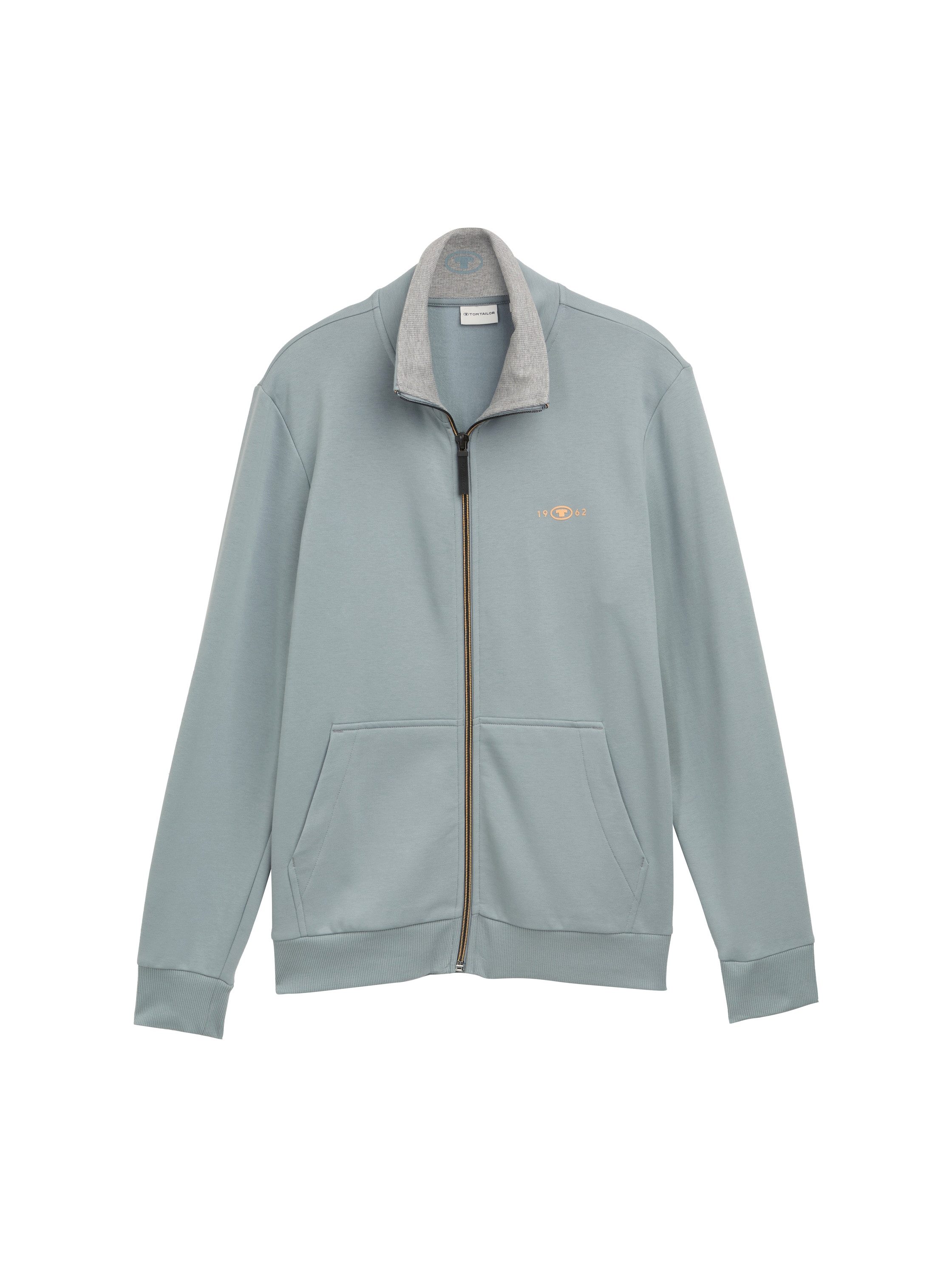 Tom Tailor Sweatvest met geborduurd logo