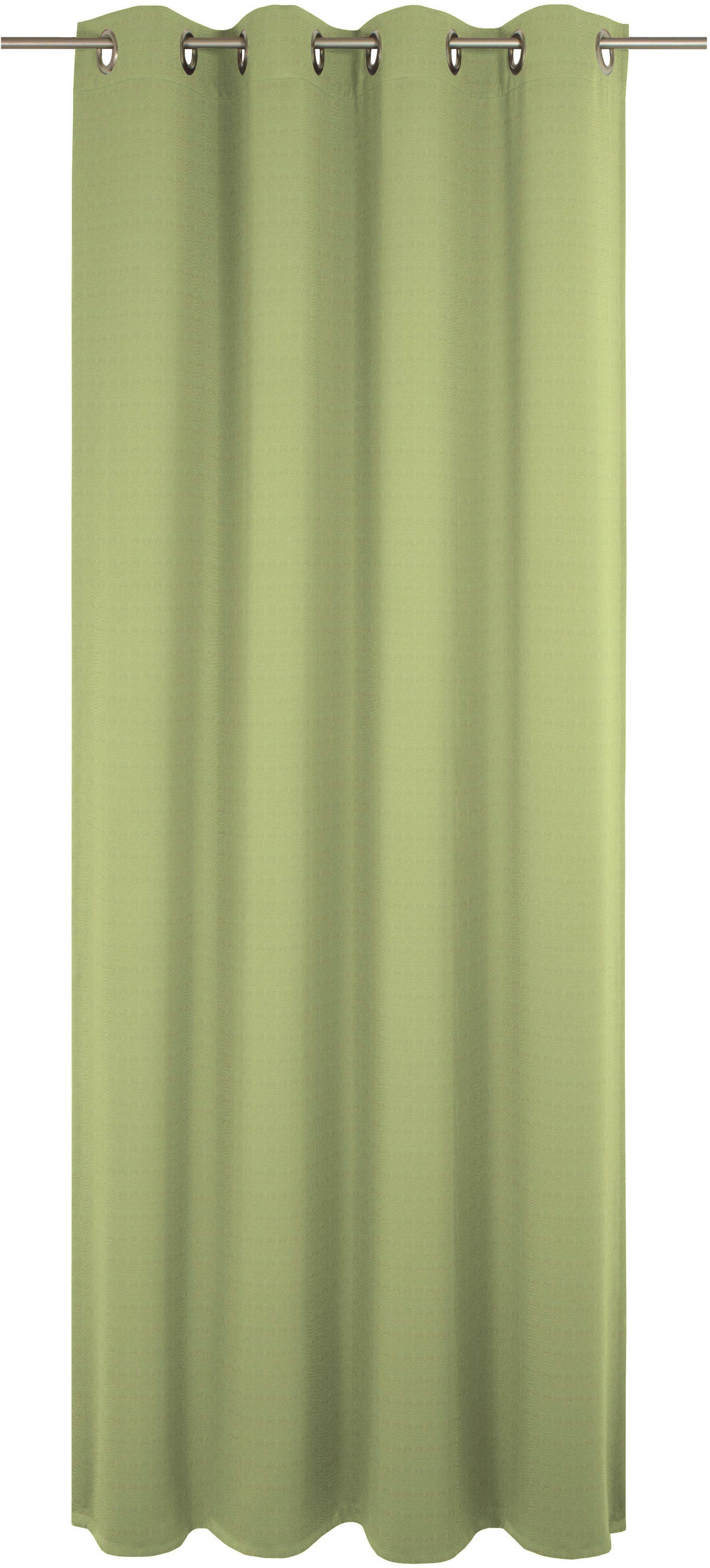 Wirth Gordijn Uni Collection (1 stuk) vitrage maat 142 cm x 175 cm groen