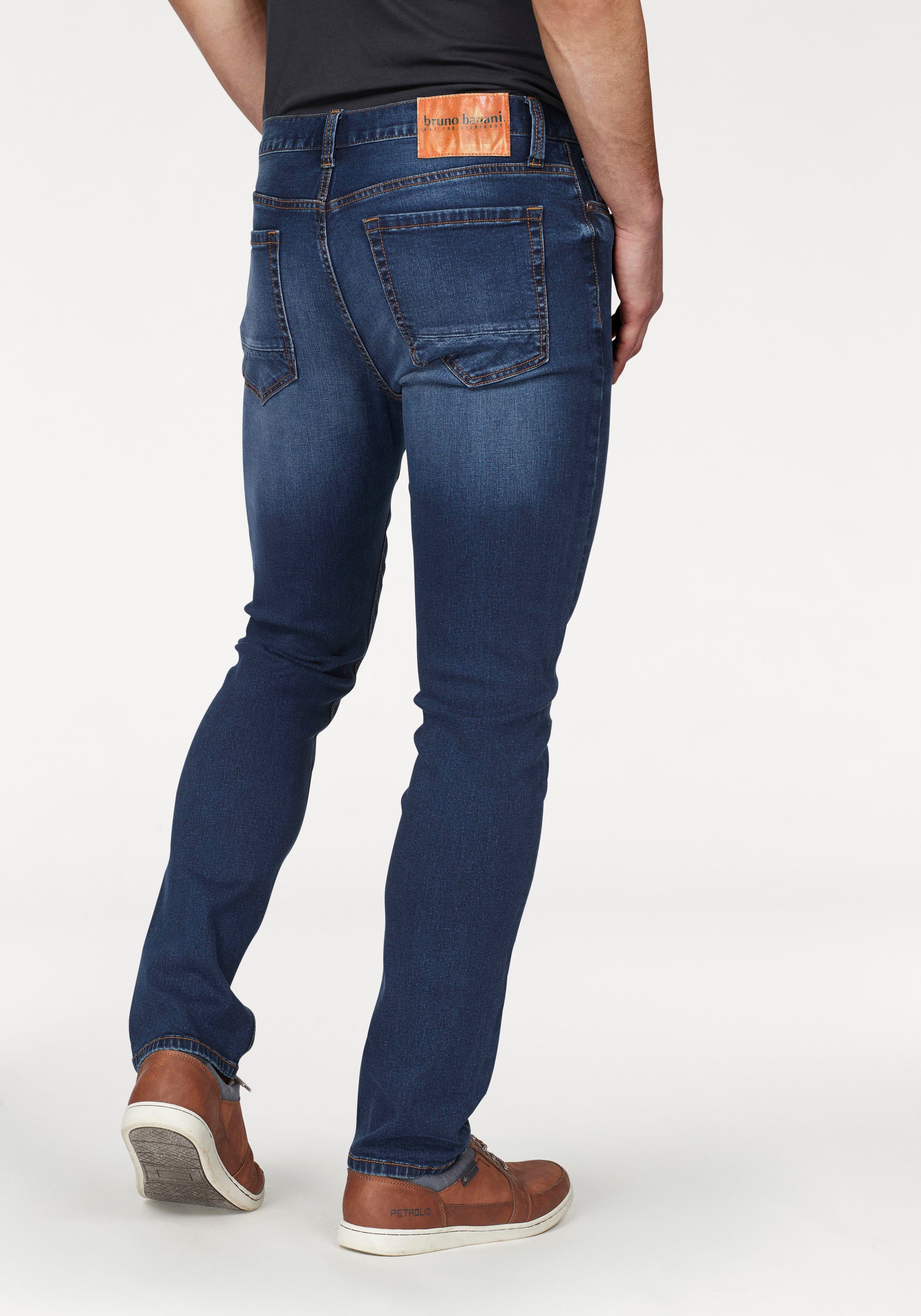 Bruno Banani Straight jeans Hutch rechte broekspijpen, gedeeltelijk met modieuze destroyed-effecten,