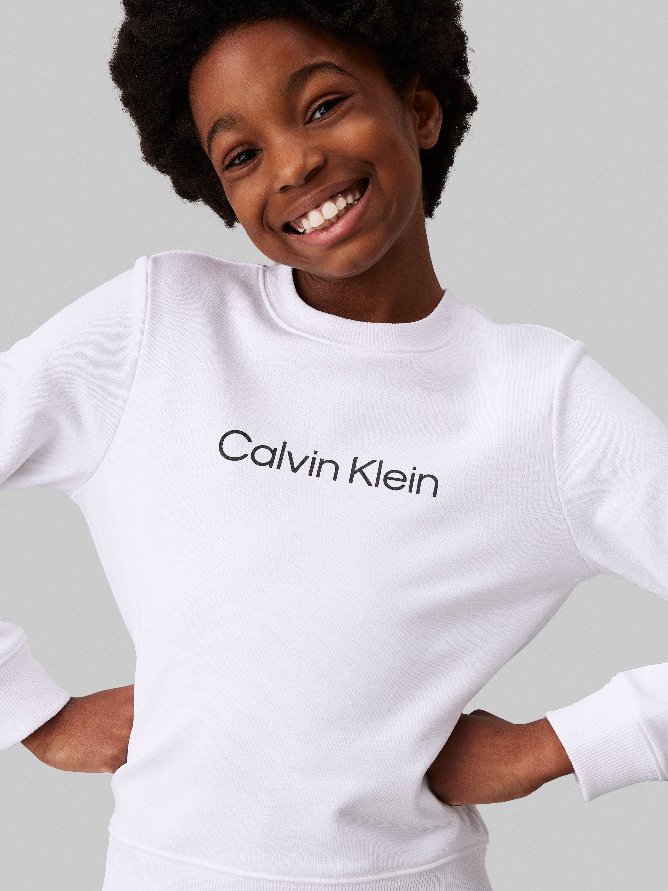 Calvin Klein Sweatshirt INST. LOGO REGULAR CN met een logo-opschrift