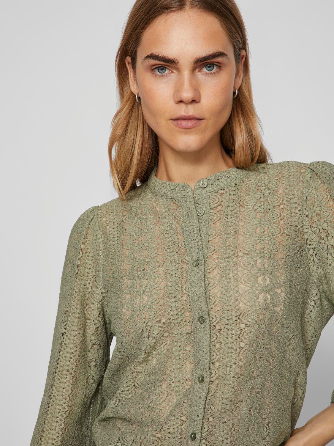 Vila Shirt VICHIKKA LACE L/S SHIRT- NOOS