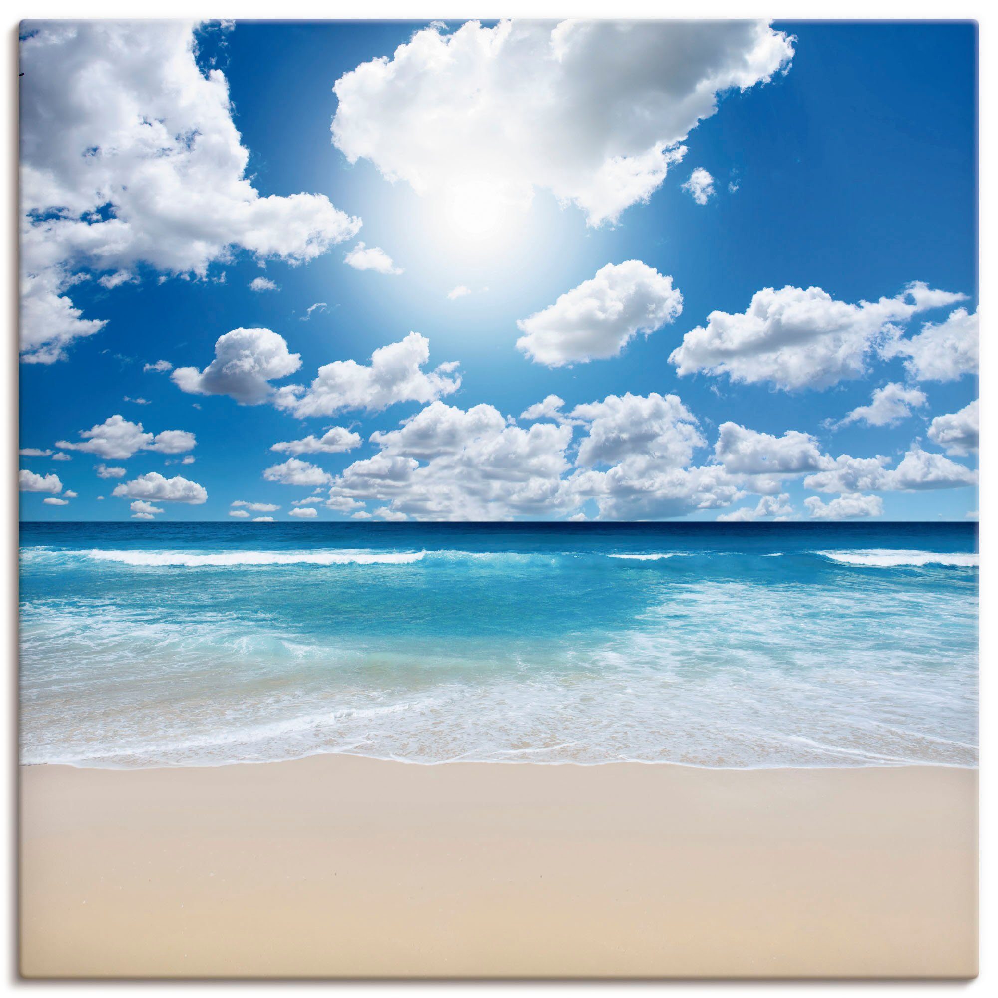 Artland Artprint Groot strandlandschap als artprint op linnen, poster, muursticker in verschillende maten