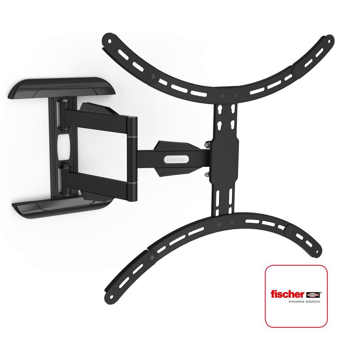 Hama Tv-wandhouder Beugel, draaibaar, kantelbaar, uitschuifbaar van 94 - 191 cm (37" - 75") tv muurbeugels zwart